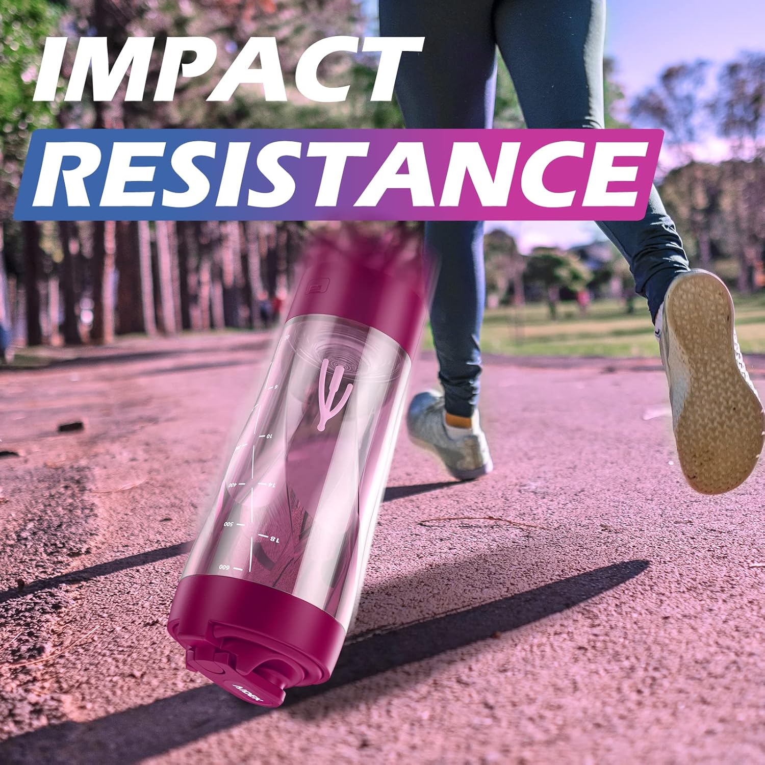 Aidek Botella mezcladora eléctrica de proteínas, botella mezcladora de 22 onzas para mezclas de proteínas, cuerpo de Tritan, sin BPA, vaso mezclador