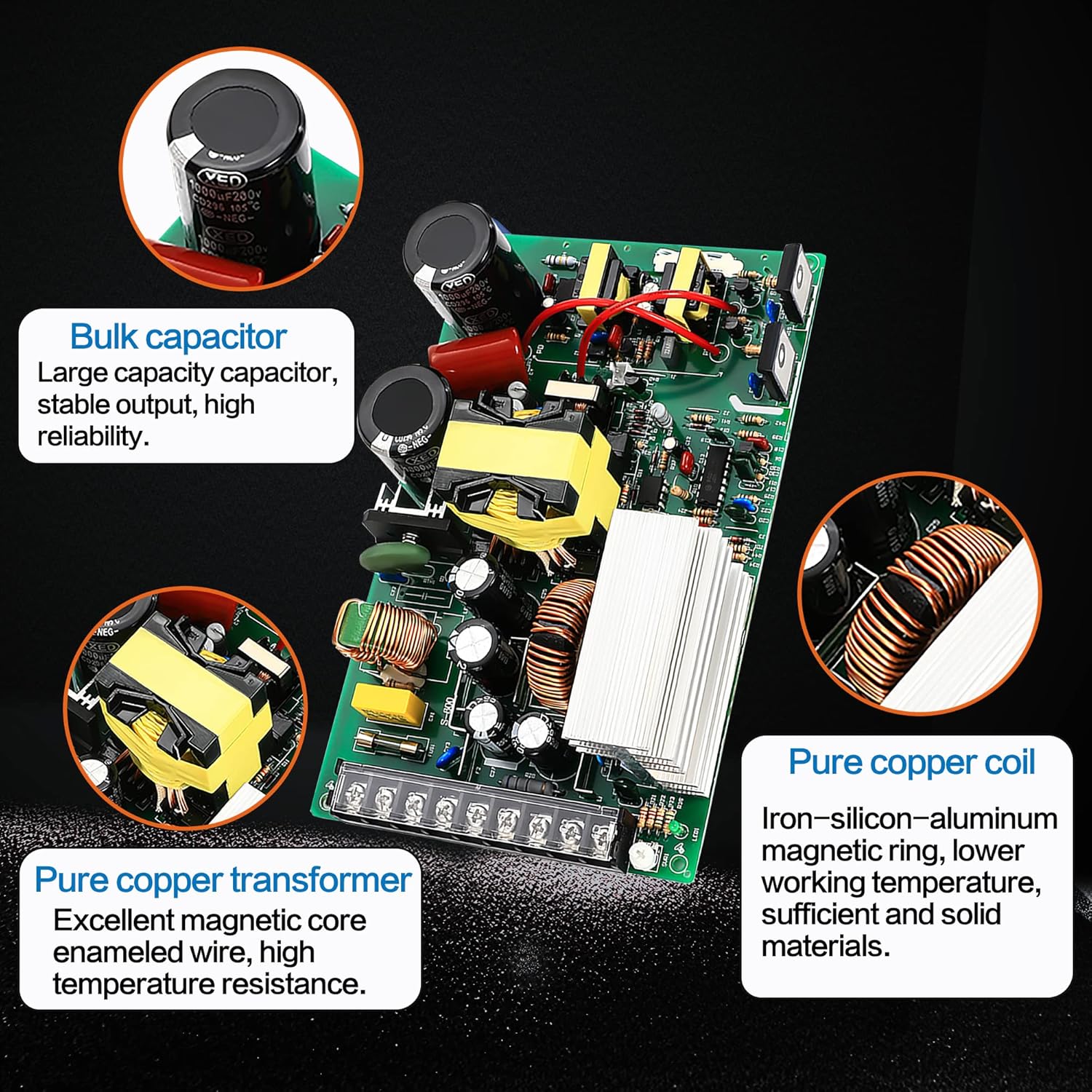 Transformador de fuente de alimentación de conmutación de 600 W 36 V CC adaptador de controlador de CA a CC, convertidor universal regulado para
