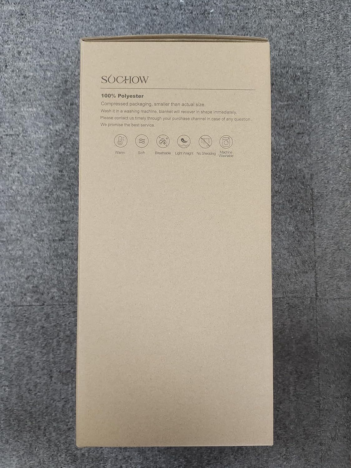 SOCHOW – Manta de lana punto gofre Sherpa, super suave mullida y cálida, manta de lana ligera y reversible para la cama, y el sofacama, 60 x 80