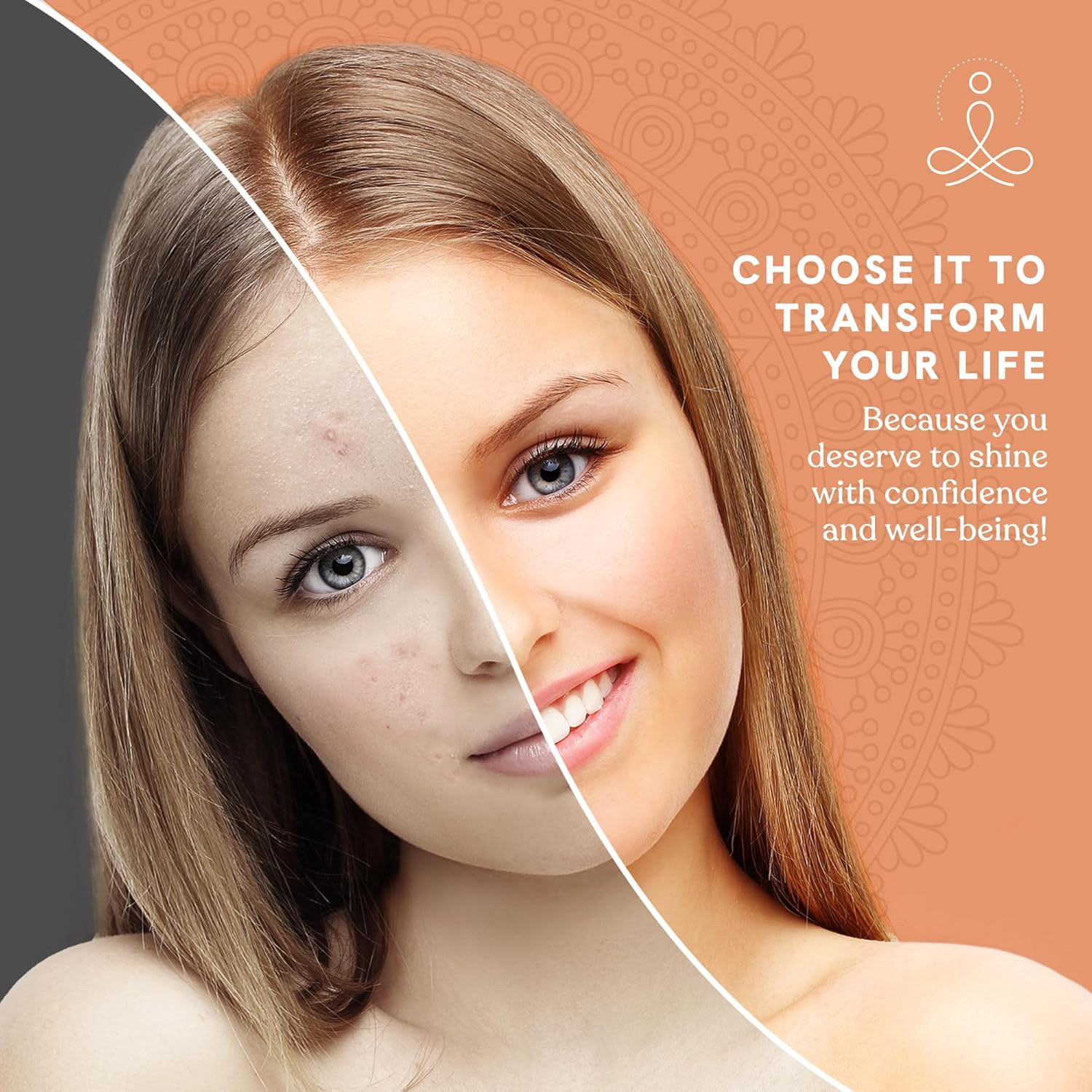 Sacral Chakra – Suero facial de mezcla de aceites esenciales, suero hidratante natural y orgánico para cara con girasol, argán, albaricoque, romero,