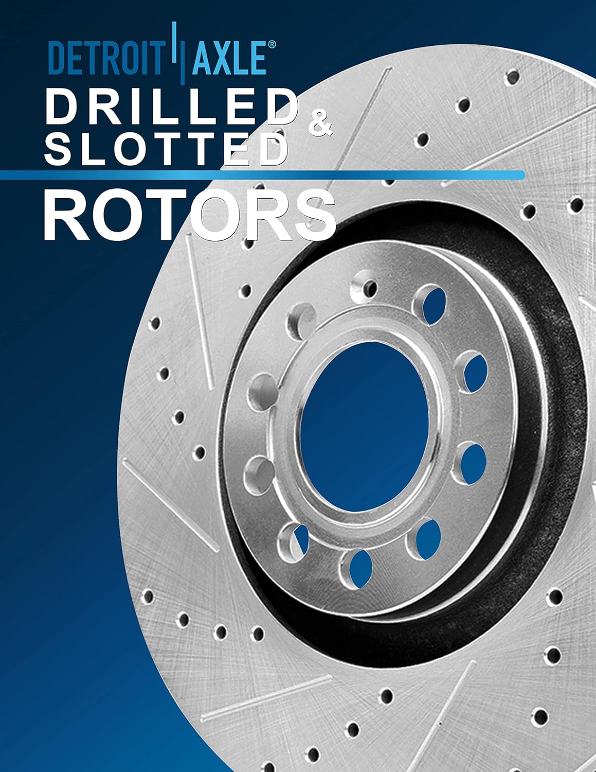 Detroit Axle – Kit de freno delantero para Volkswagen Jetta Passat Beetle EOS CC Audi A3 TT Quattro Rotores de freno perforados y ranurados y