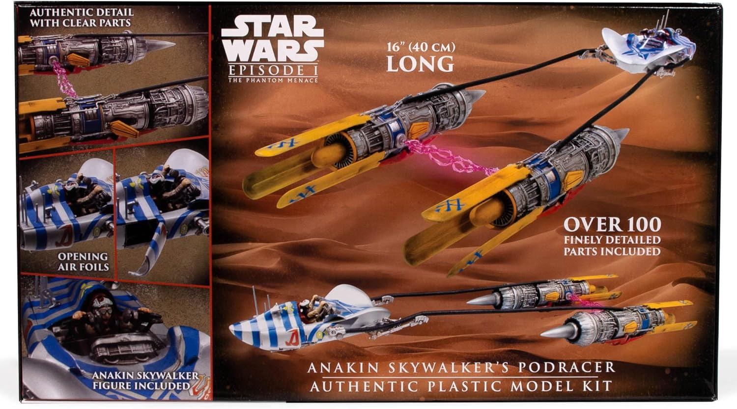 AMT Star Wars The Phantom Menace – Kit de modelo a escala 125 de Anakin