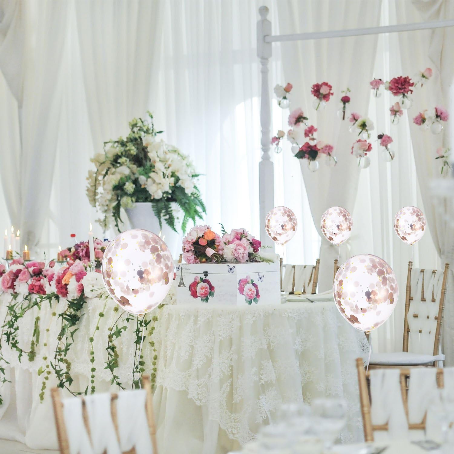 TecUnite – Confeti redondo para decoración de bodas y fiestas de cumpleaños, 1.76 onzas