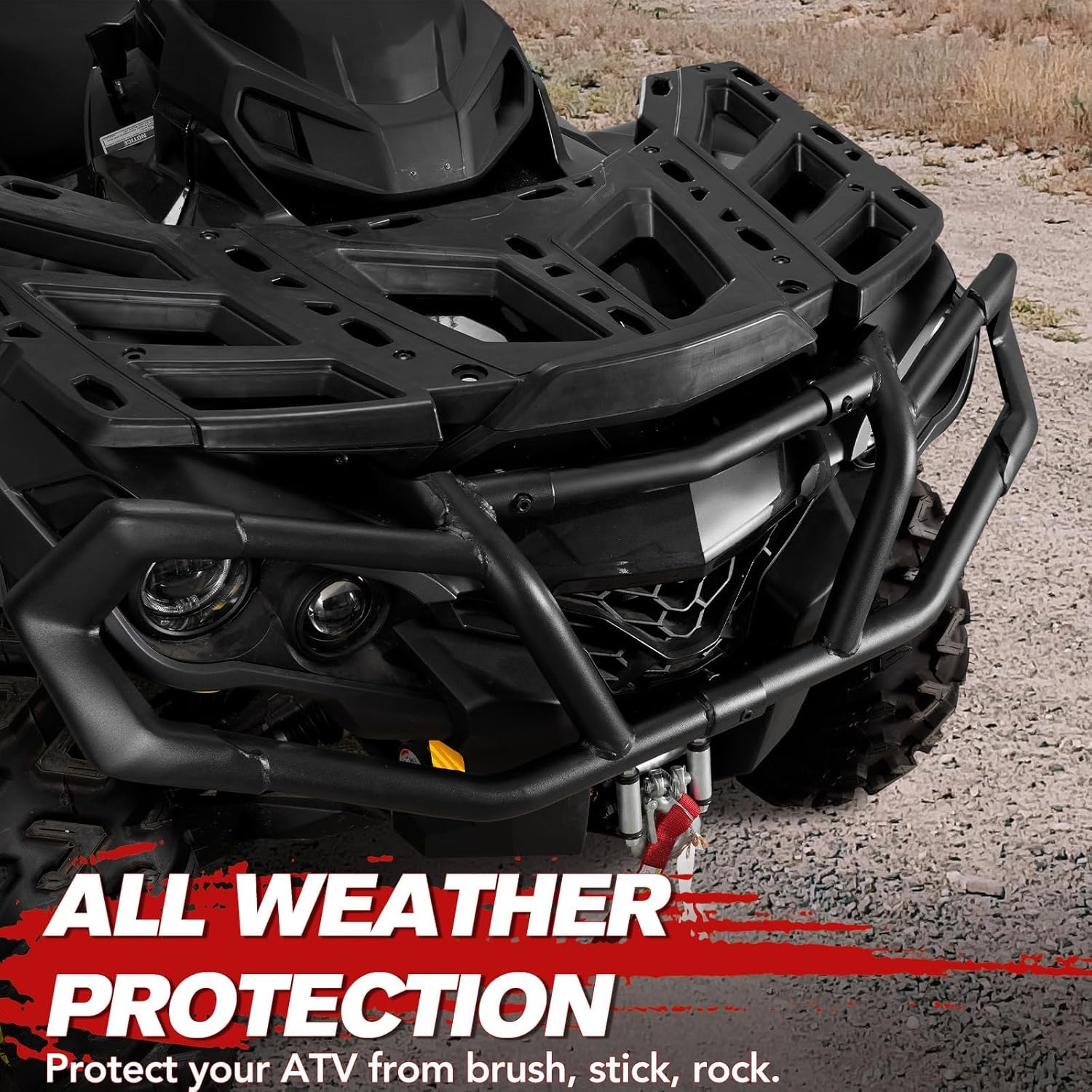 A & UTV PRO Kit de parachoques delantero y trasero para Can Am Outlander 450 500 570 650 800 850 1000 MAX 2012-2023, accesorios de protección de