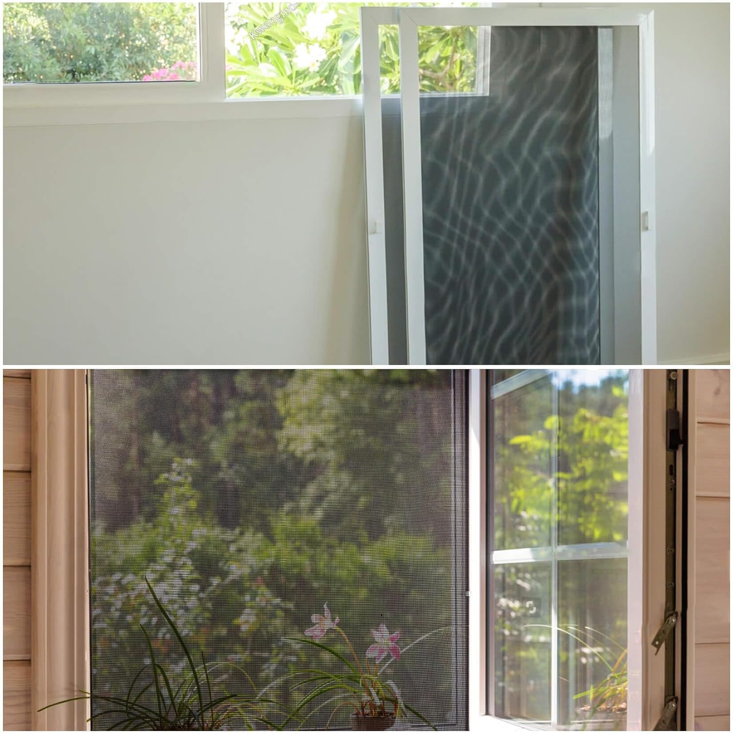 Sukh 48 x 118 malla para ventana  Pantalla de repuesto de malla de fibra de vidrio para ventana de patio, porche, ventana, pantalla de red