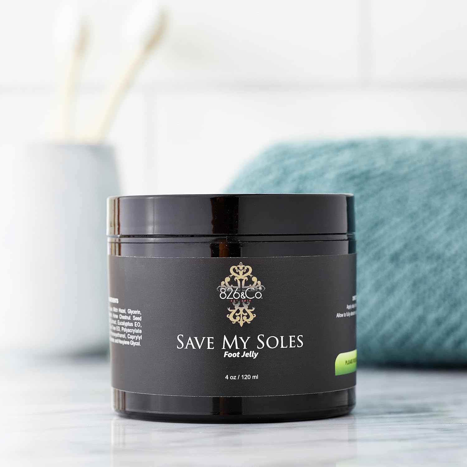 826 & Co. SAVE MY SOLES Revitalizing Soothing & Stimulating Foot Gelly – Dry Soles, Cracked Rough Heels, Smelly Feet, Tired & Sore Joints & Muscles.