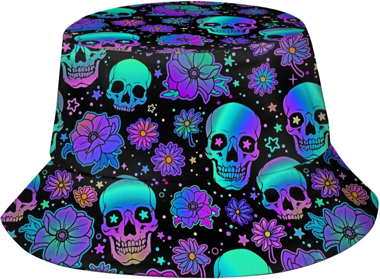 Halloween Bucket Hat for Women Men Funny Fisherman Hat Unisex Travel Beach Sun Hat Halloween Decor