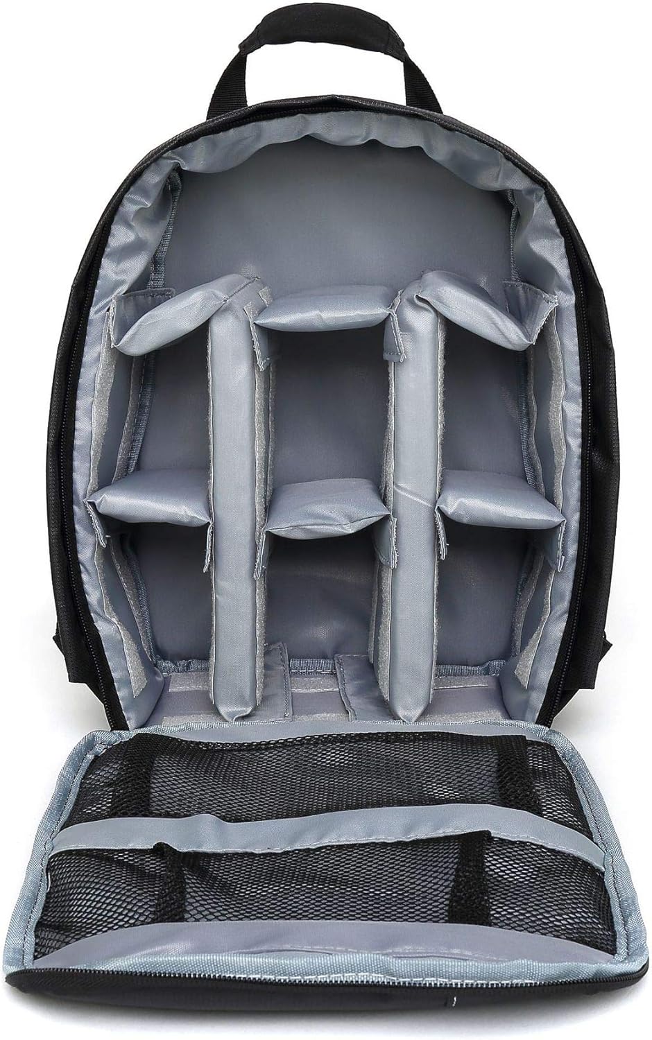 Mochila impermeable para cámara SLRDSLR, bolsa de hombro, estuche de viaje para lente digital Canon Nikon Sony (gris)