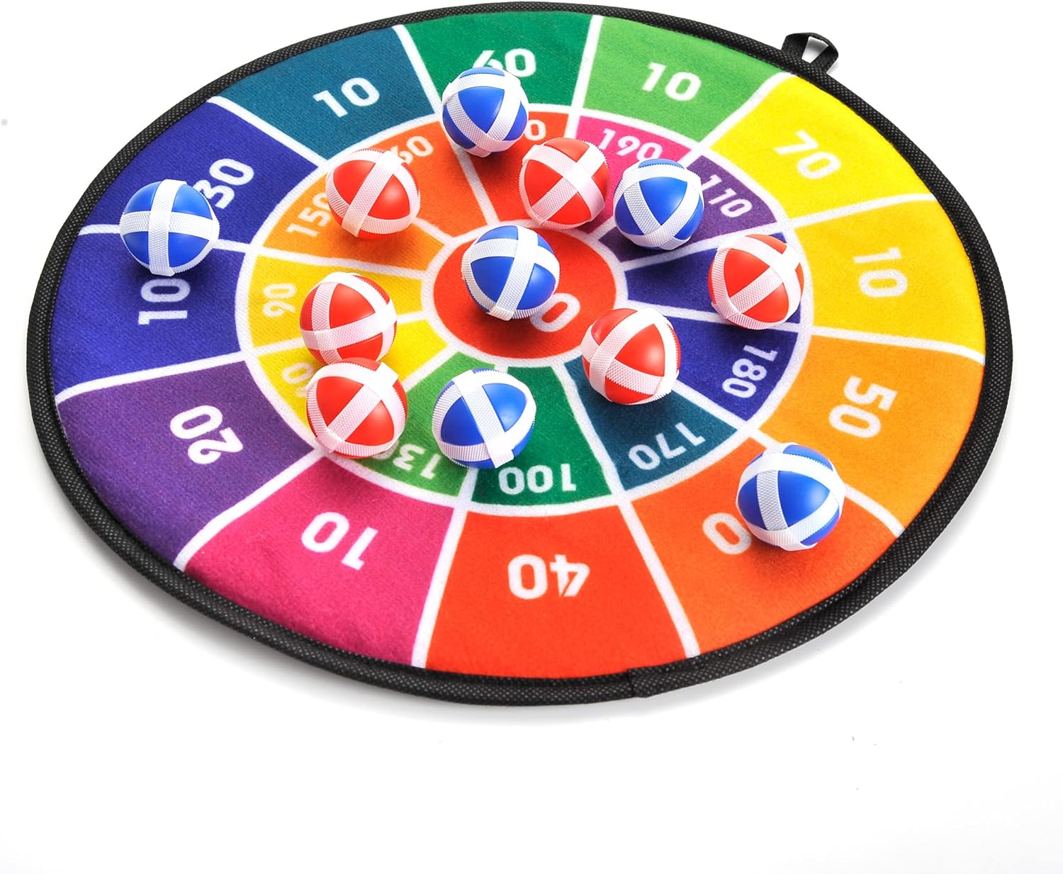 PowerTRC Juego de mesa de dardos para niños con 12 bolas adhesivas  Actividad de juego al aire libre e interior  Ideal para regalos de cumpleaños