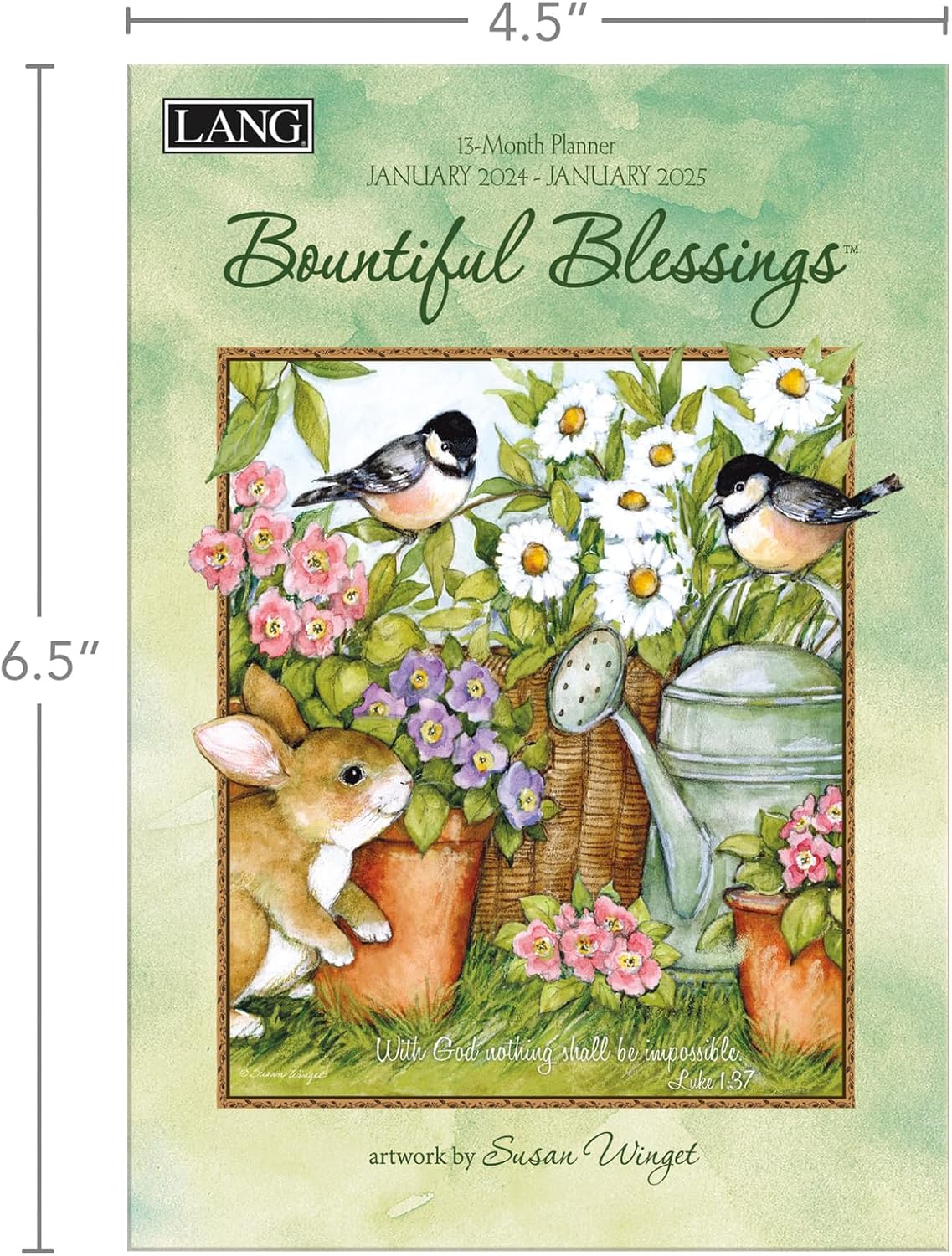 LANG Bountiful Blessings 24991003158 – Agenda mensual de bolsillo 2024