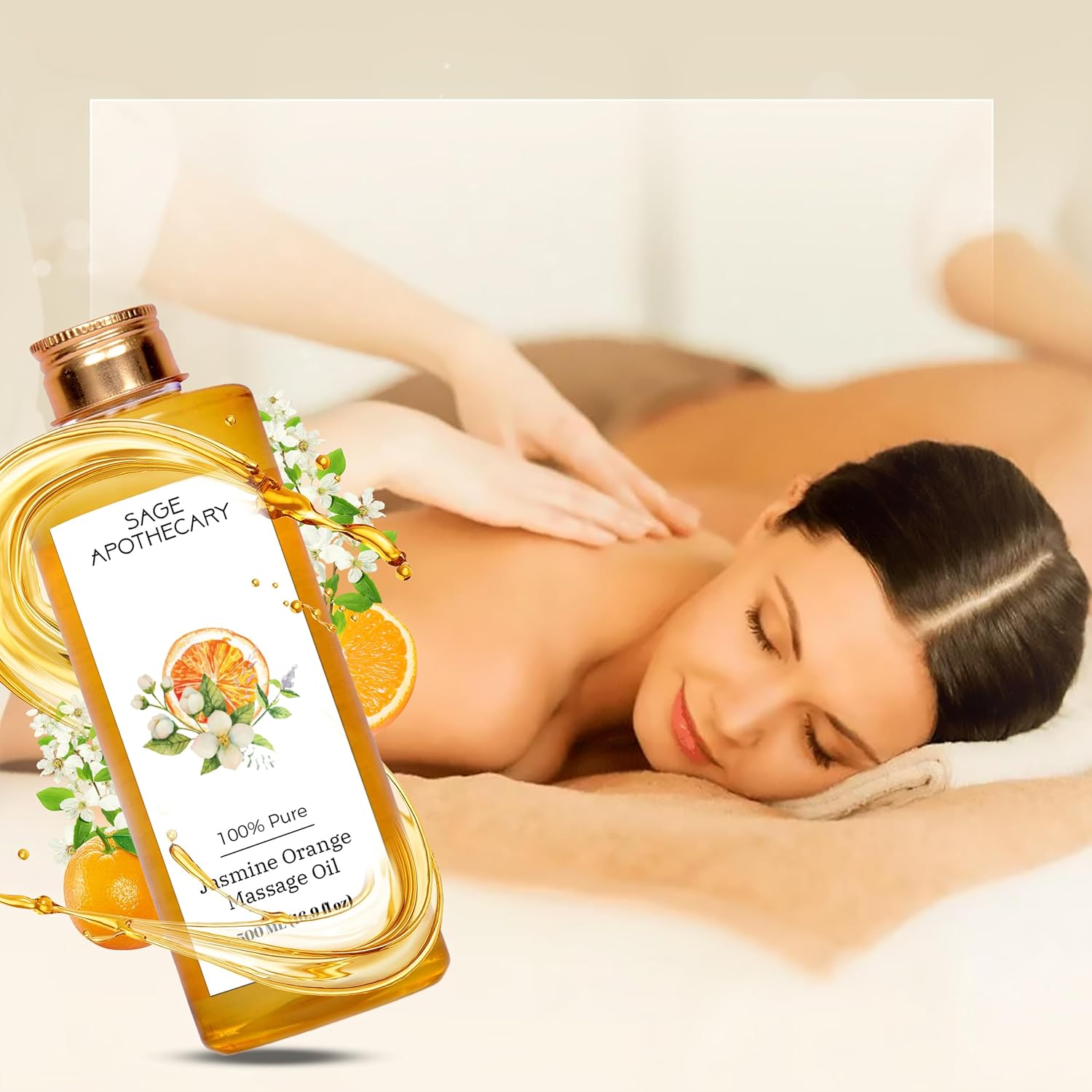 Sage Apothecary Aceite de masaje para alivio articular  Terapia de tejido profundo de cuerpo completo  Relajante dolor muscular y ansiedad