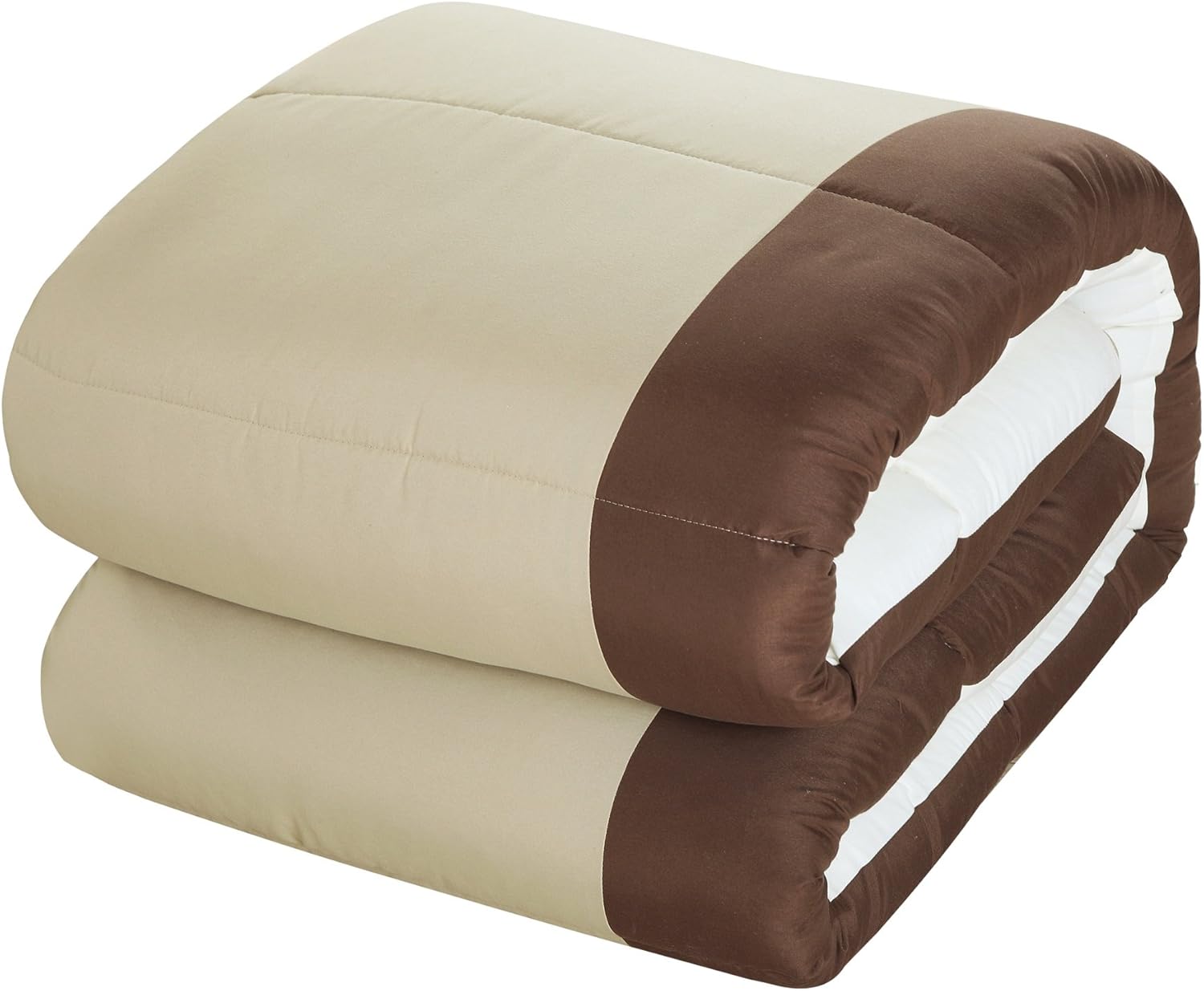 Chic Home Mackenzie Complete juego completo de sábanas, ropa de cama de cuadrados de colores planos, colección cama en una bolsa, panel de vidrio,
