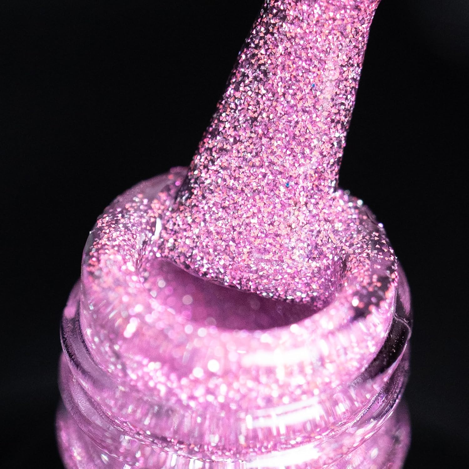 BURANO Esmalte de uñas de gel reflectante, esmalte de gel reflectante con purpurina de diamante de 0.2 fl oz, esmalte de gel de color brillante,