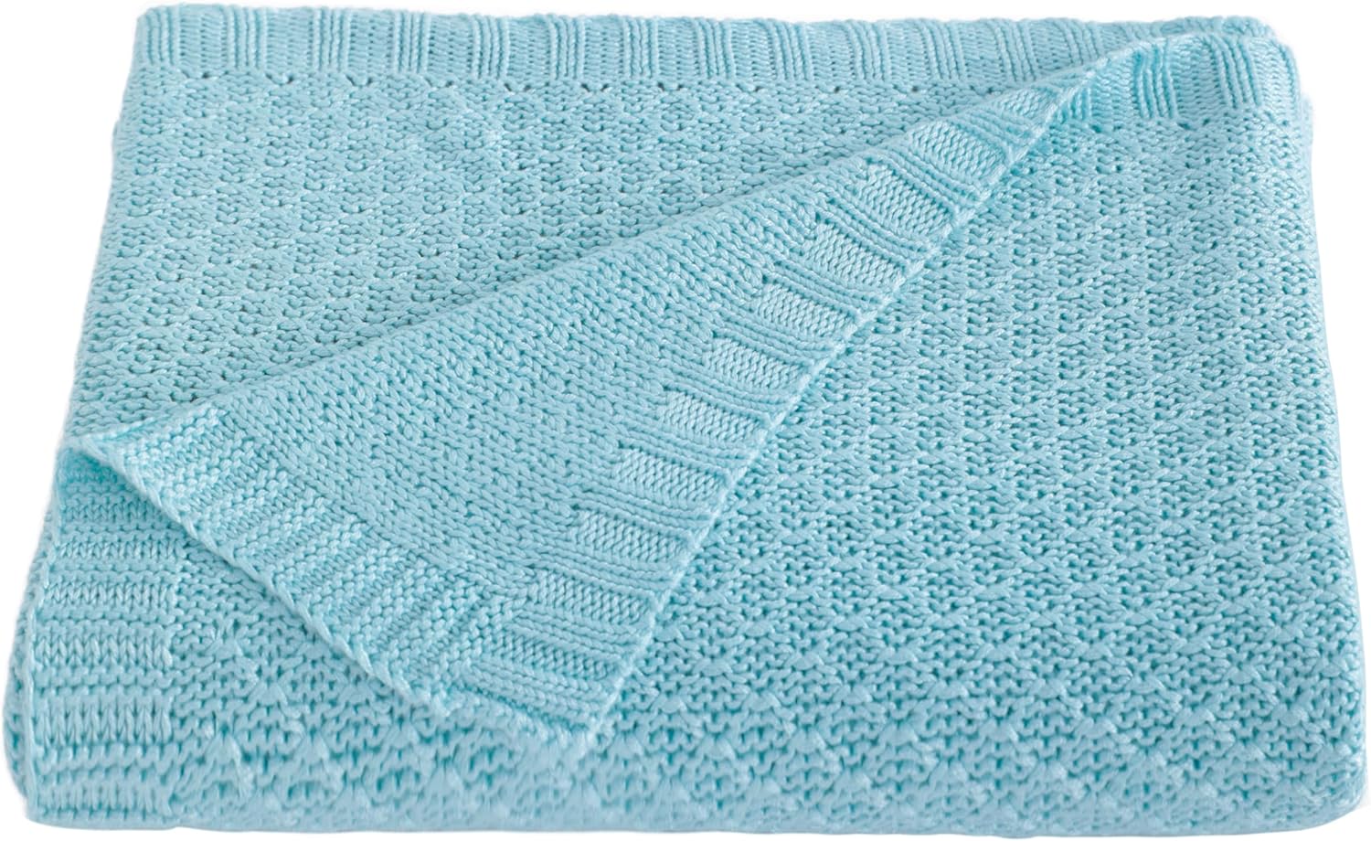 NTBAY Manta refrescante para bebé, manta de punto trenzado para niños pequeños, rayón derivado de bambú, suave y transpirable, manta de 30 x 40