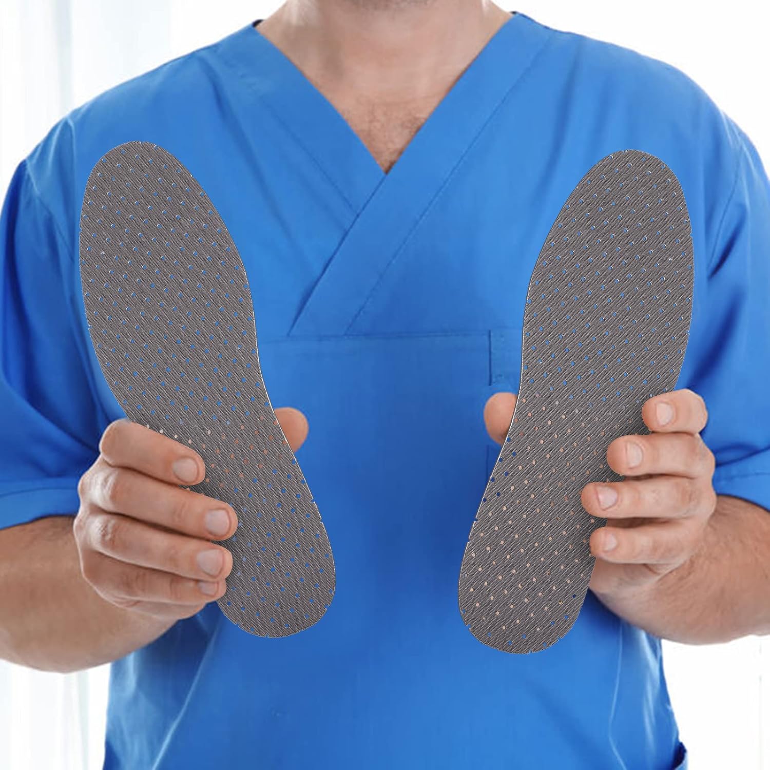 3 pares de plantillas transpirables para zapatos, almohadillas ultra suaves, plantillas cómodas para caminar, plantillas perforadas de espuma de
