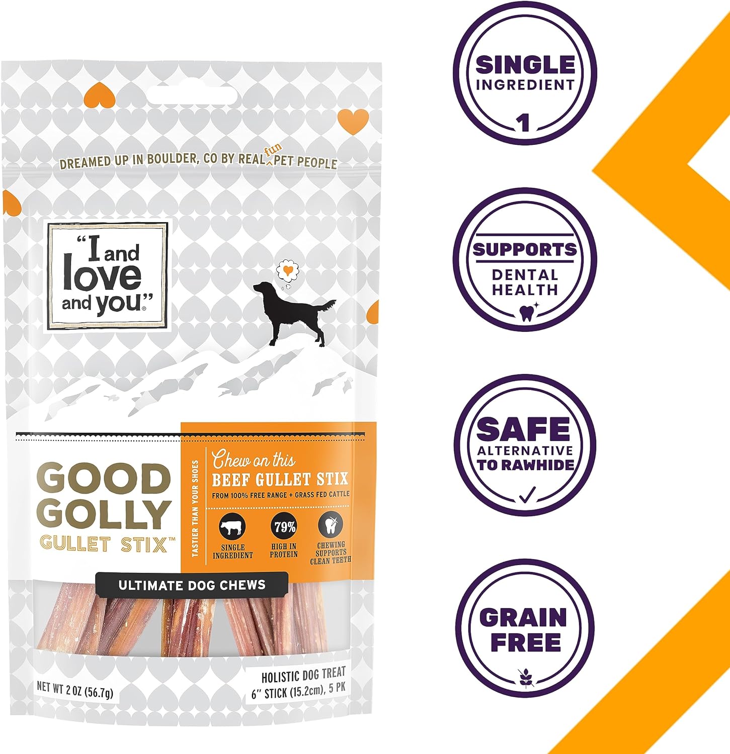 Regalos naturales para perro de I and love and you