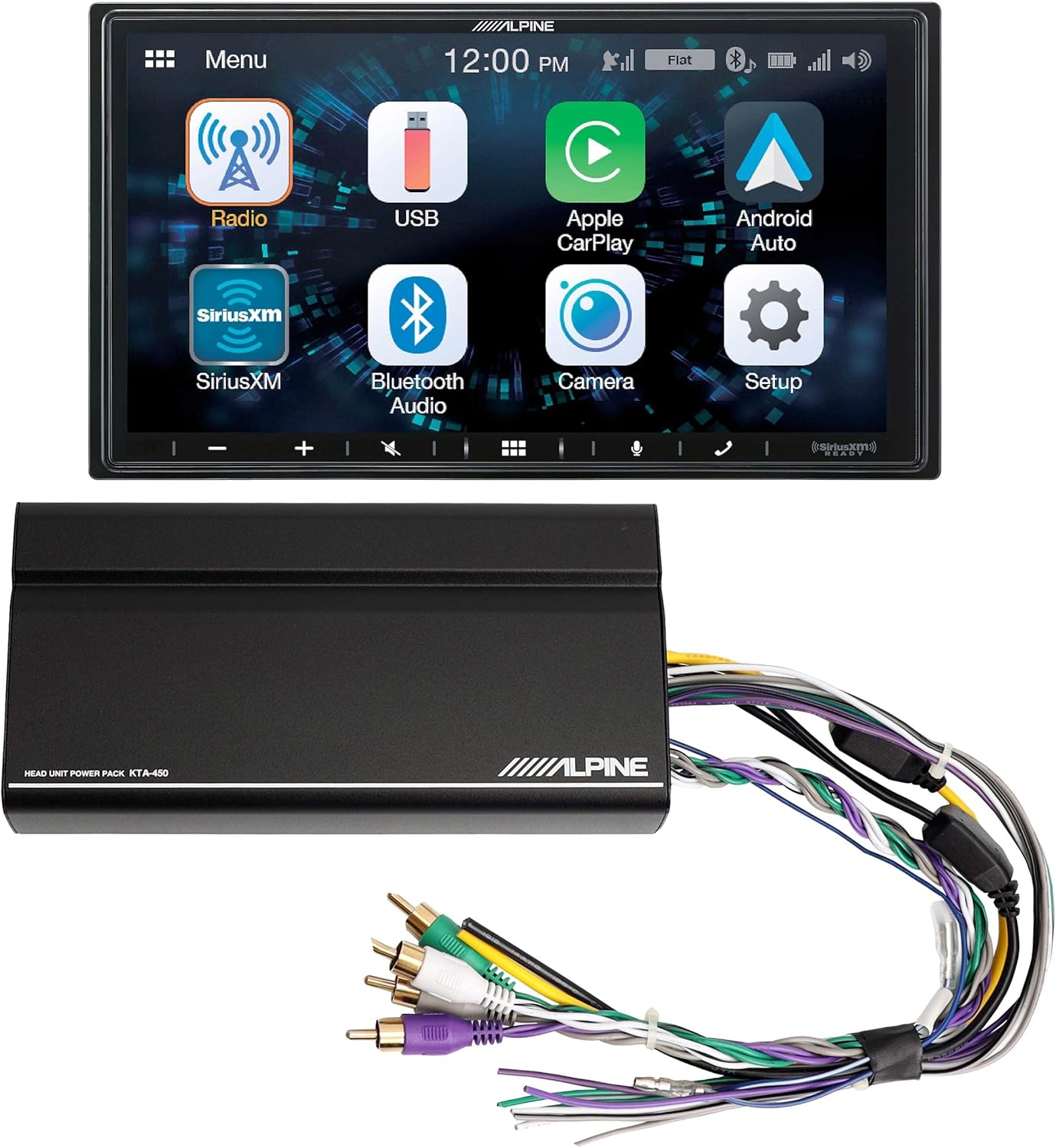 ALPINE iLX-W650 7 “Digital Media Bluetooth Carplay Receptor+KTA-450 Power Pack