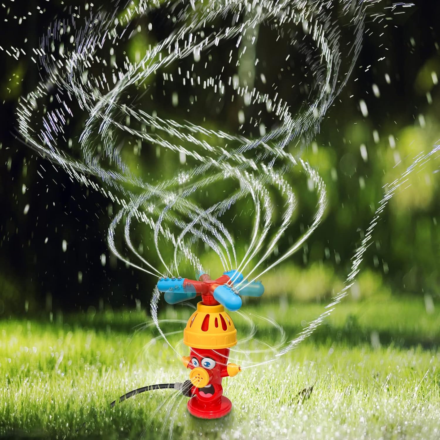 Aspersor hidrante para niños al aire libre, juguete exterior para niños pequeños de 1 a 3 años, juguetes de agua VIINKEN para niños pequeños