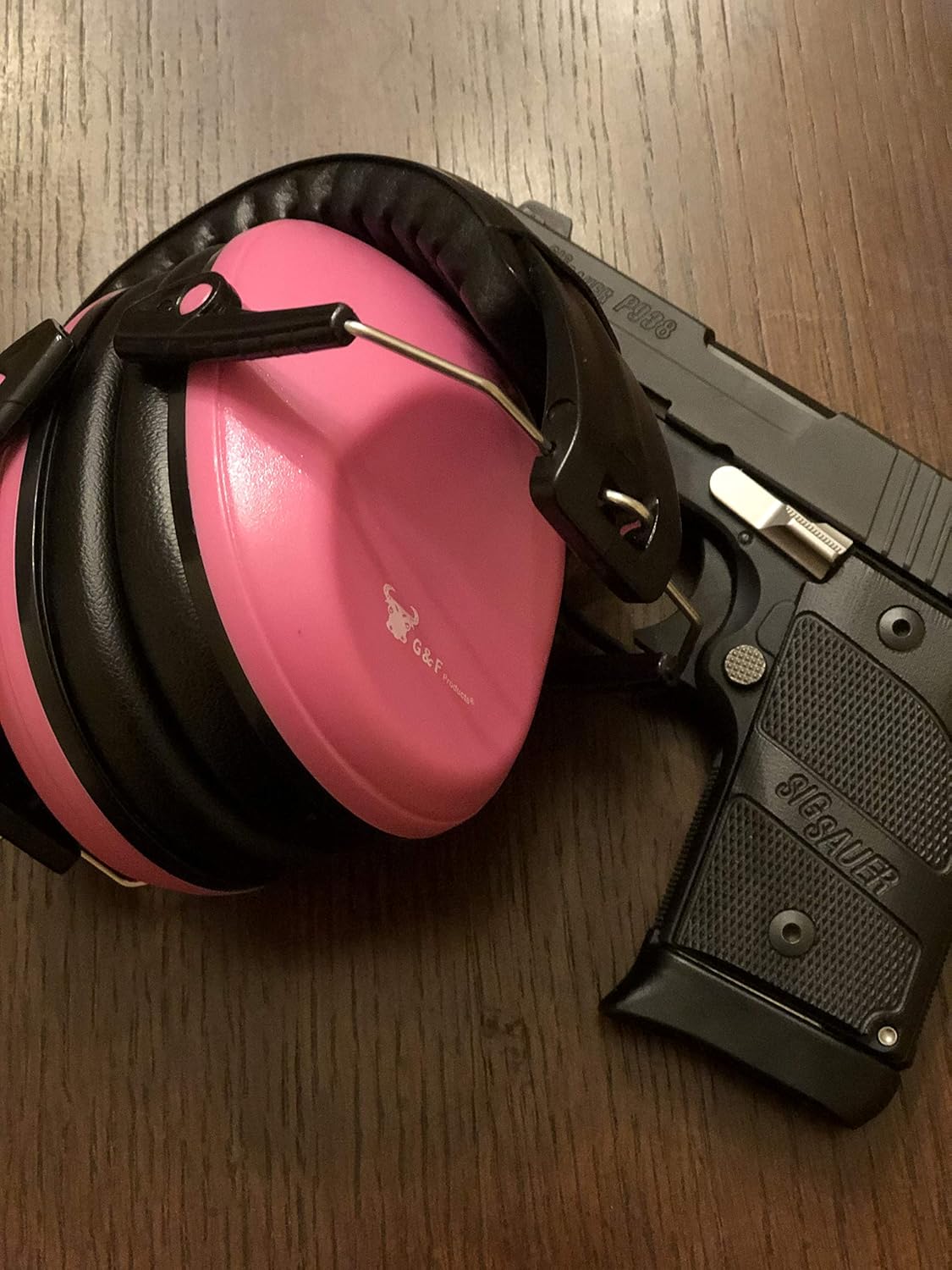 G & F Products – Protección auditiva con diseño plegable pasivo de perfil bajo 26 dB NRR y reducción de ruido de hasta 125 Db, para la diadema