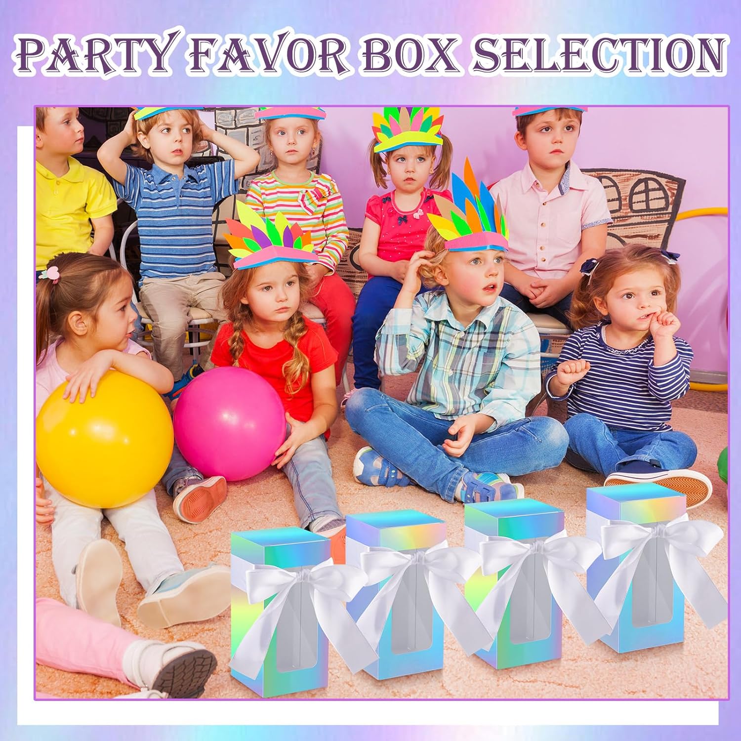 Fulmoon 36 juegos de cajas de regalo con cinta, cajas de exposición de vidrio por sublimación de agradecimiento, caja de regalo para 12, 16, 18