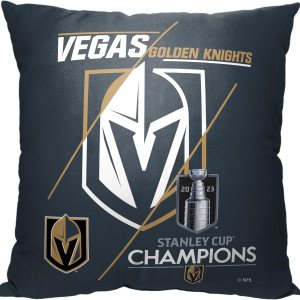 Northwest NHL Vegas Golden Knights 2023 NHL Stanley Cup Champions almohada, 18 x 18 pulgadas, juego de trucos Northwest NHL Vegas Golden Knights 2023 NHL Stanley Cup Champions almohada, 18 x 18 pulgadas, juego de trucos