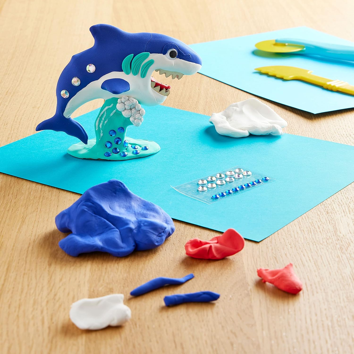 Kit de tiburón arcilla 3D de Creatology