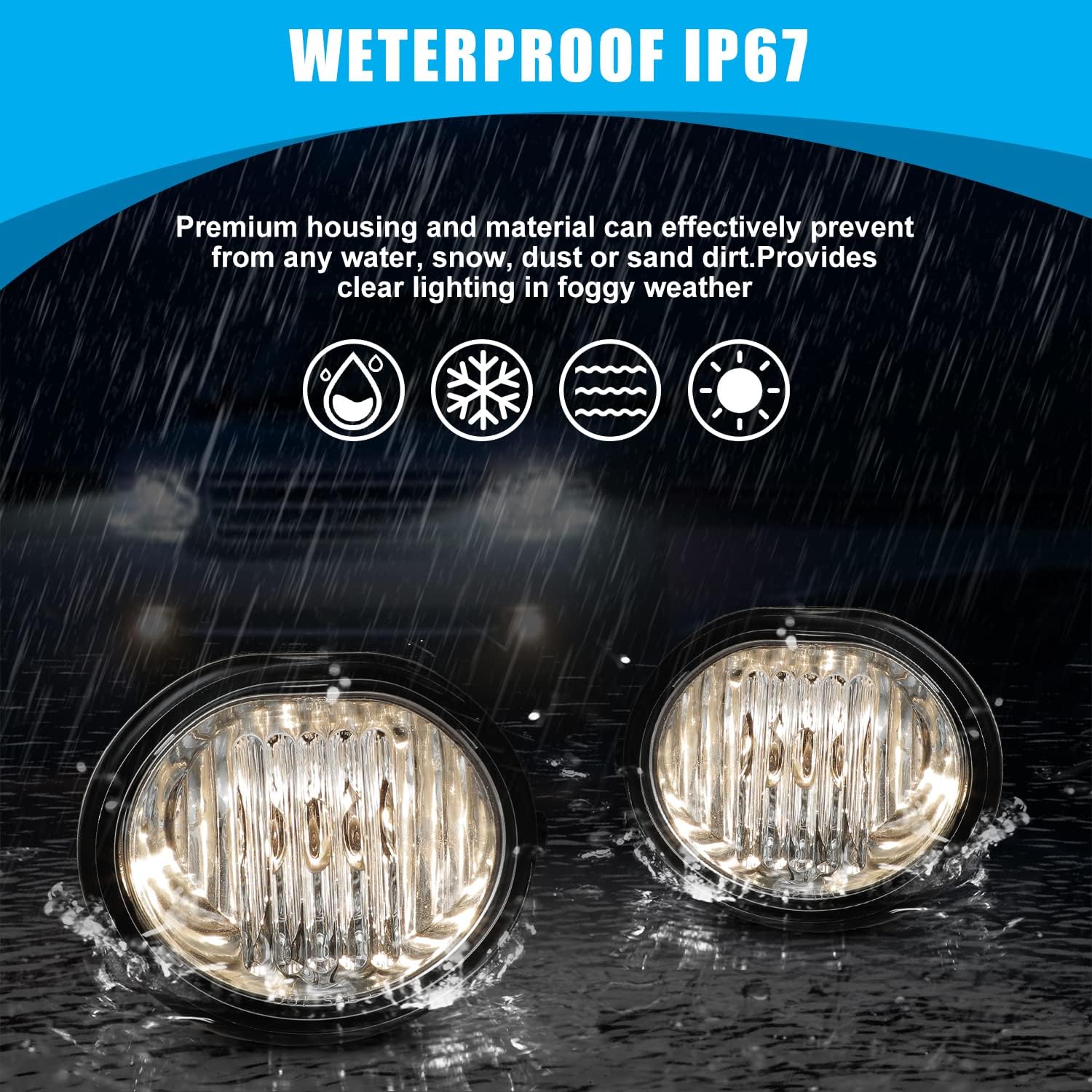 CPW Luces antiniebla compatibles con Toyota MatrixPontiac Vibe 2003, 2004, 2005, 2006, 2007 y 2008, luces antiniebla de conducción + interruptor +