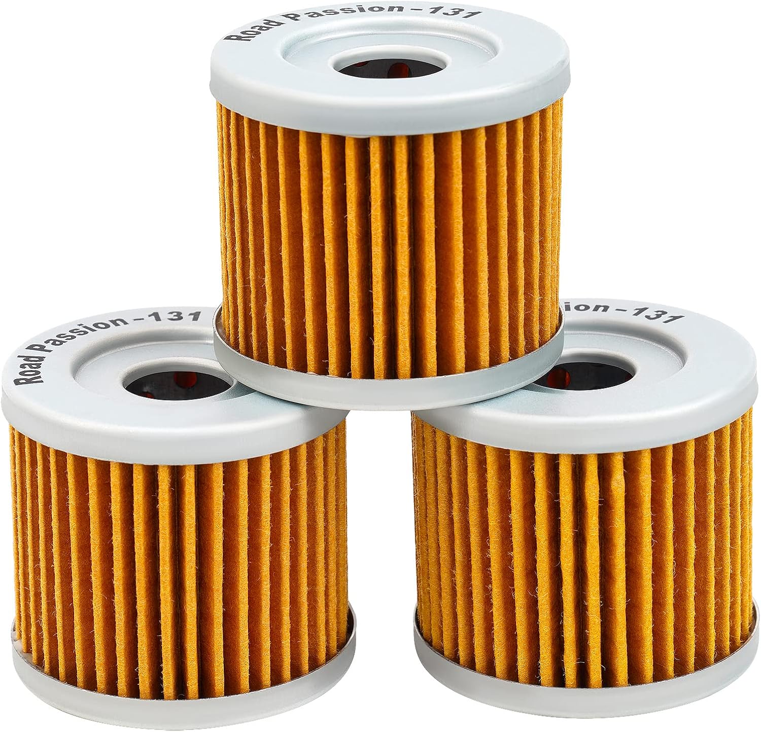 Road Passion 1651005240 Filtro de aceite para SUZUKI LT125 1983-1987 LT185 1984-1987 LTZ90 QUADSPORT 2007-2009 (paquete de 3)