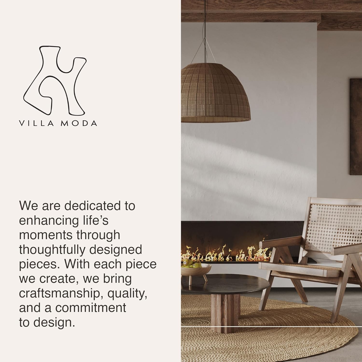 Oona – Jarrón decorativo moderno para anillos, grande, negro