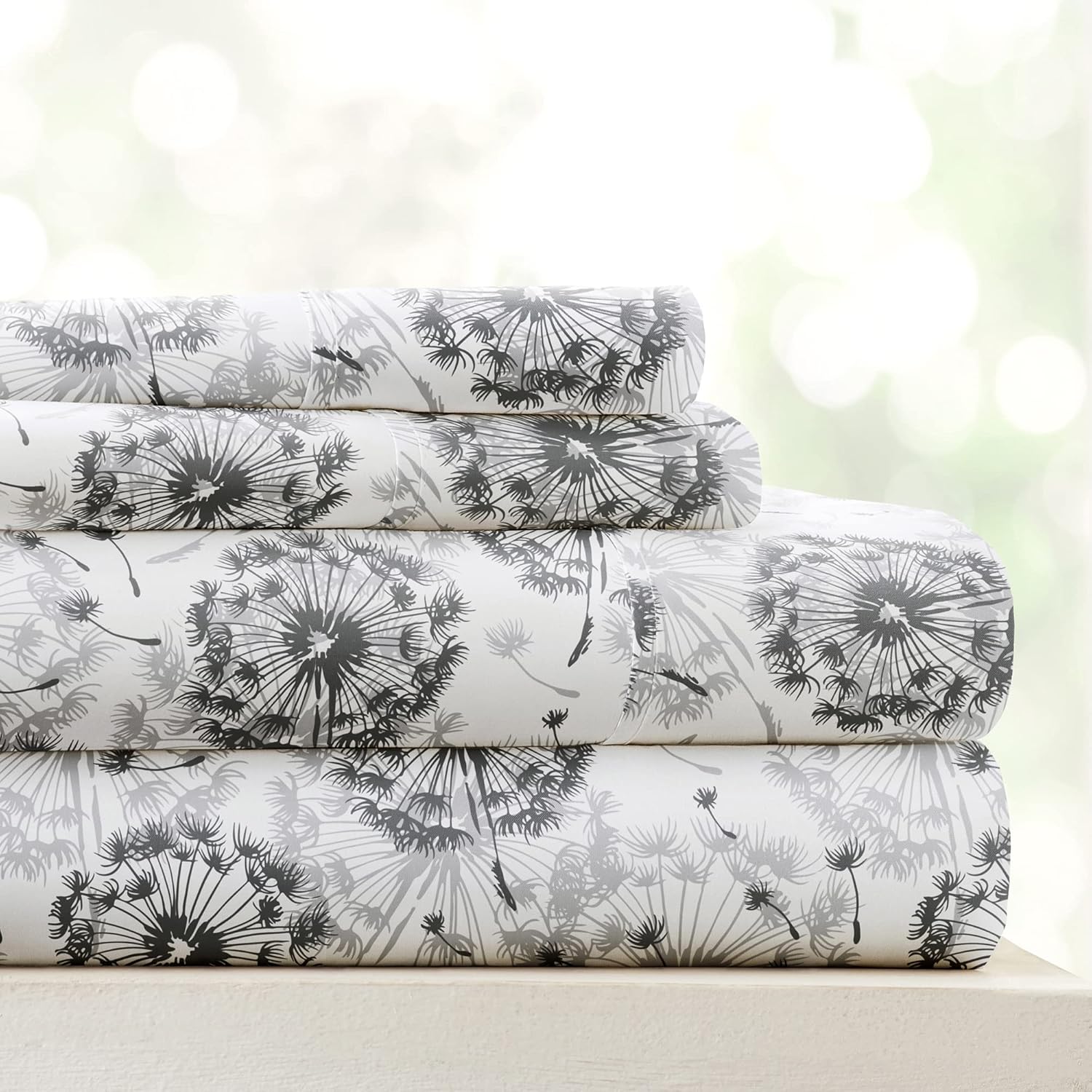 Linen Market Juego de sábanas de 3 piezas para cama individual (gris floral)  Duerme mejor que nunca con estas sábanas ultrasuaves y refrescantes