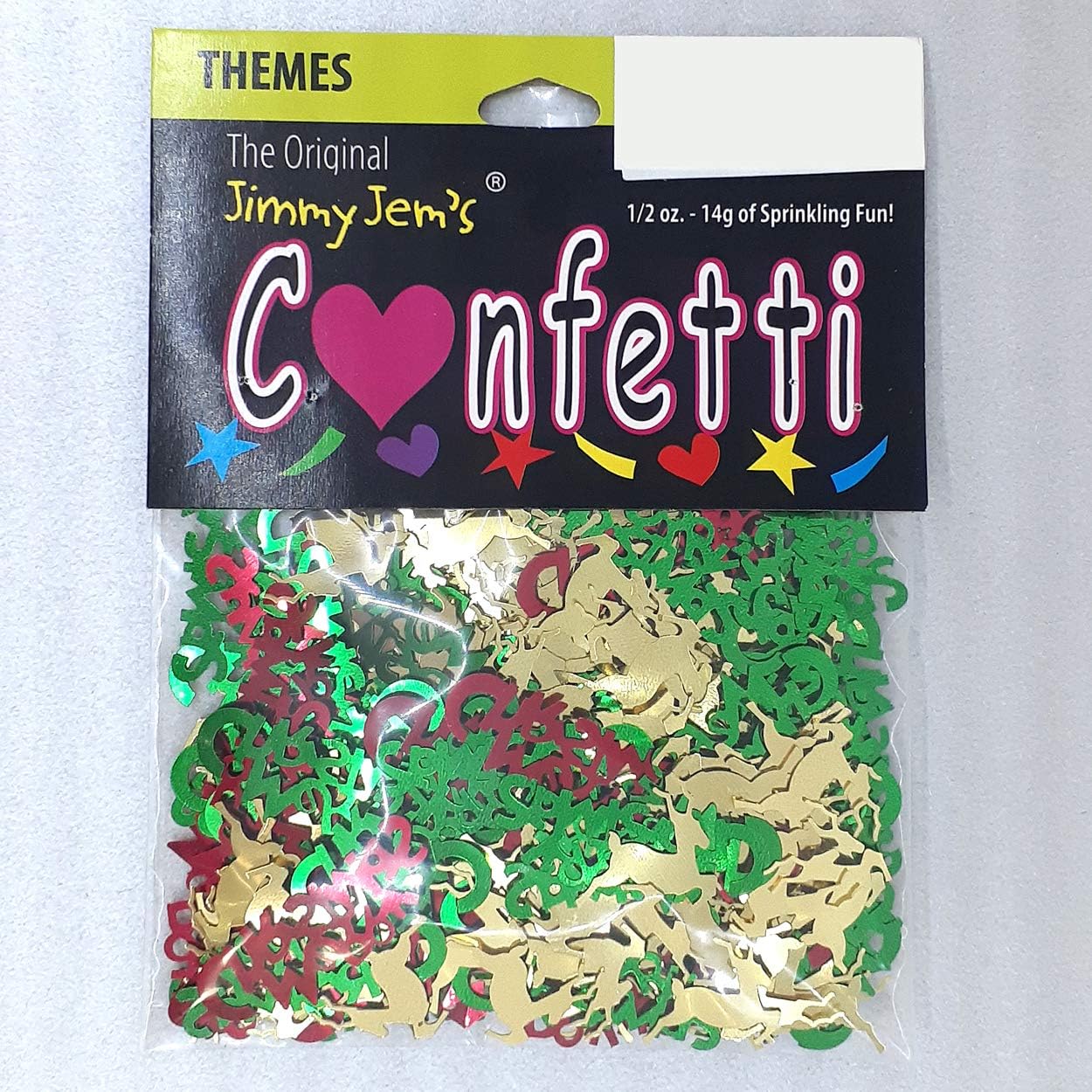 Mezcla de confeti  Navidad plateada  2 bolsas de media onza (1 oz) #9441 Q01