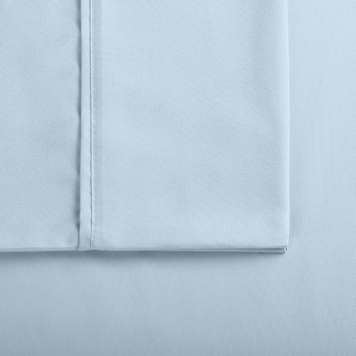 SERTA Simply Clean – Juego de sábanas de 4 piezas con bolsillo profundo, hipoalergénicas, resistentes a las manchas, tamaño matrimonial, color