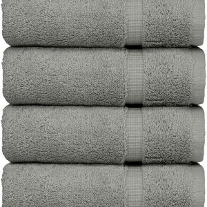 Bare Cotton – Juego de dos toallas de lujo para baño, sauna y spa con franja decorativa Bare Cotton – Juego de dos toallas de lujo para baño, sauna y spa con franja decorativa