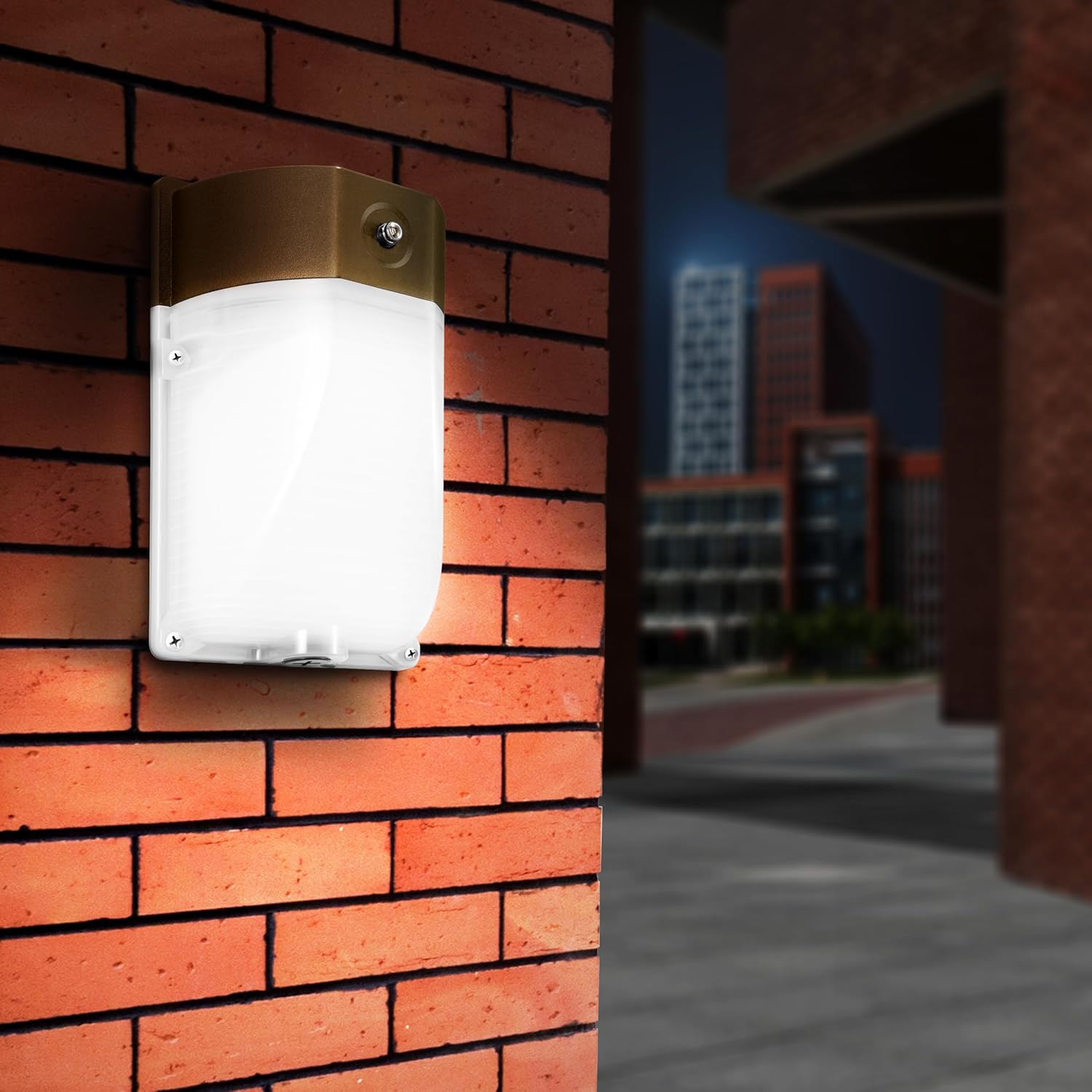 Feit Electric Paquete de luces LED de pared para exteriores de 40 W con fotocélula del atardecer al amanecer, luz de seguridad montada en la pared,