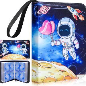 BRHE Carpeta de tarjetas con 4 bolsillos, 504 bolsillos con 63 fundas extraíbles para tarjetas de juego, coleccionista de tarjetas intercambiables, BRHE Carpeta de tarjetas con 4 bolsillos, 504 bolsillos con 63 fundas extraíbles para tarjetas de juego, coleccionista de tarjetas intercambiables,