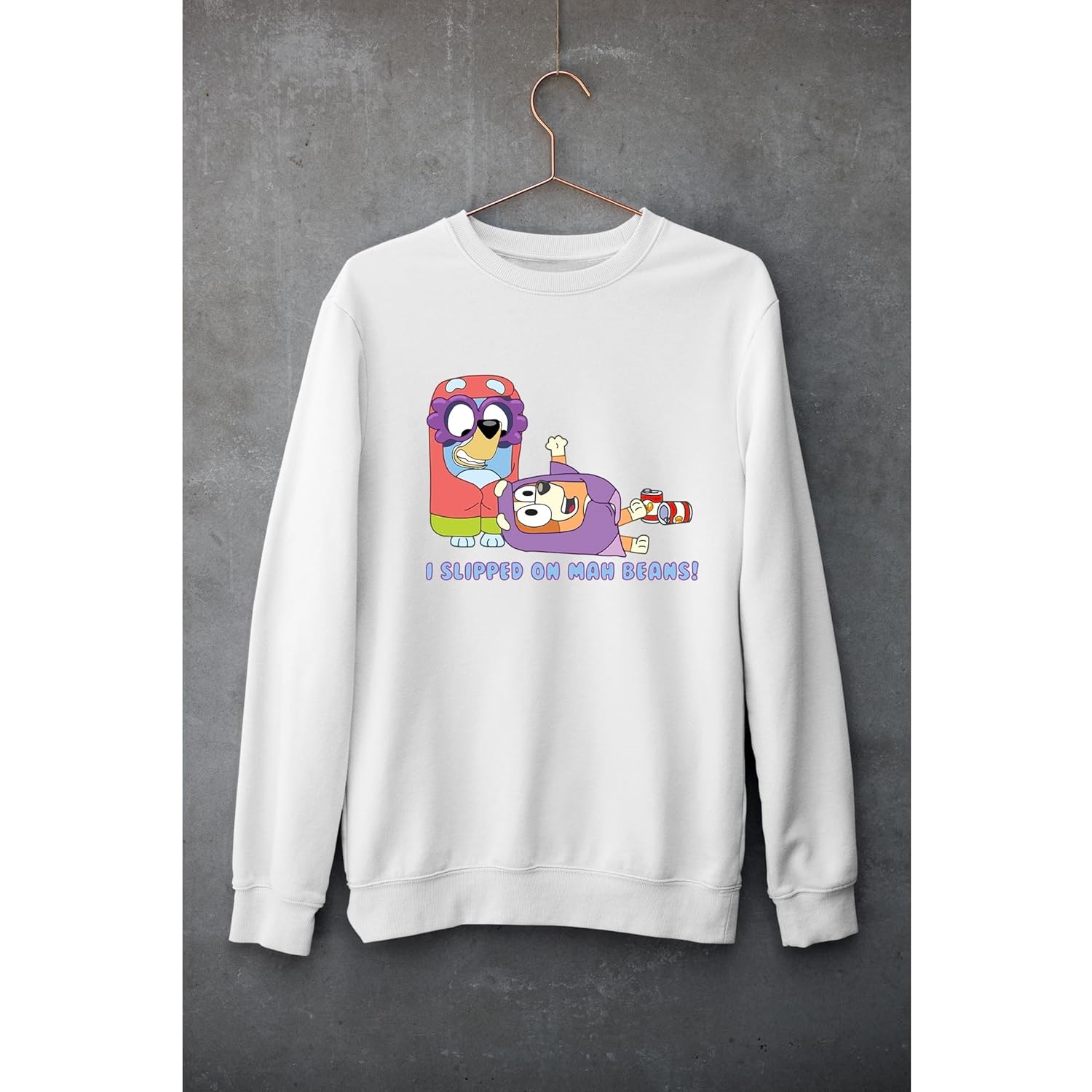 I Slipped On Mah Beans Sweatshirts, Bluey Birthday Girl Sweatshirt, Bluey Birthday Squad Sweatshirt, Bluey Birthday party Team, Bluey Birthday Party