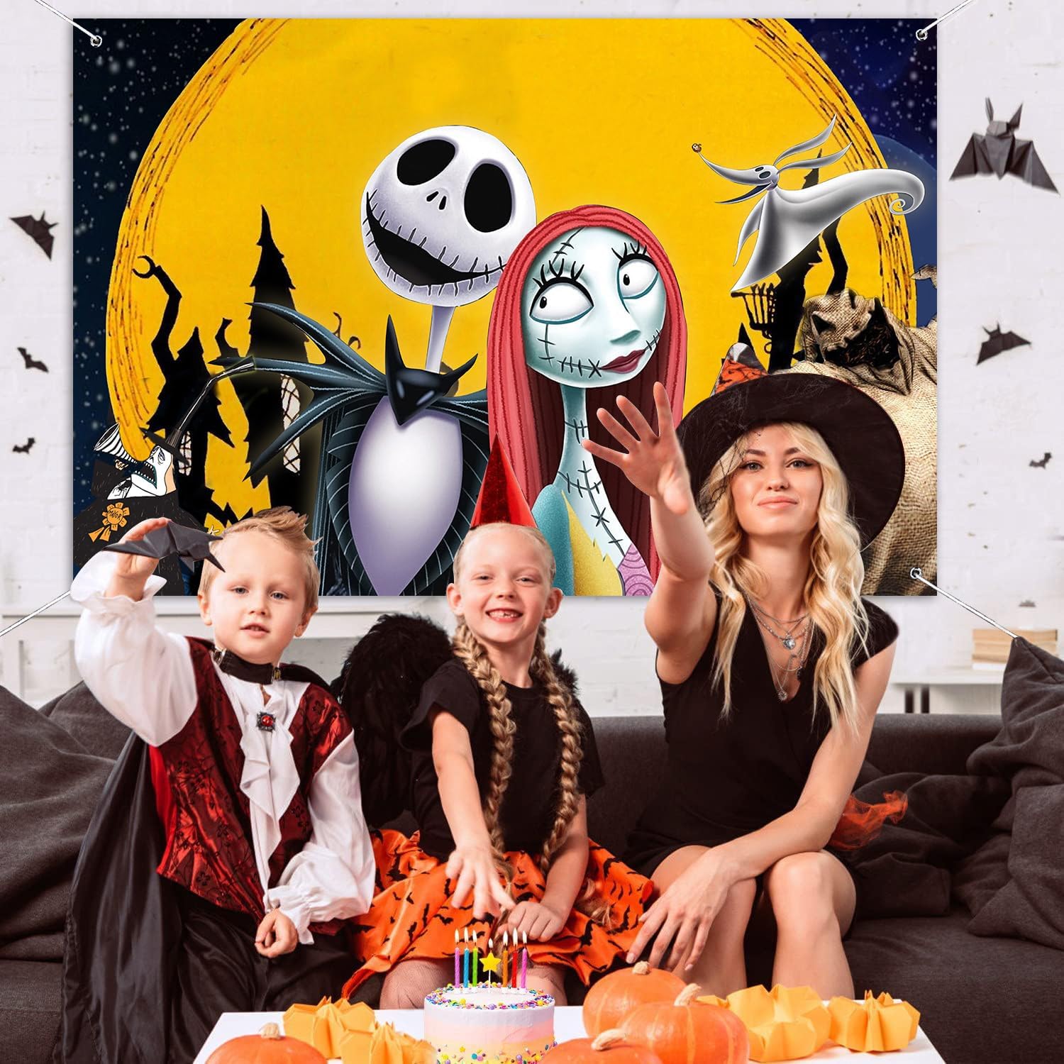 Decoraciones de feliz cumpleaños, telón de fondo de fiesta de cumpleaños de 5 x 3 pies, decoración de fondo para niños y niñas, suministros de