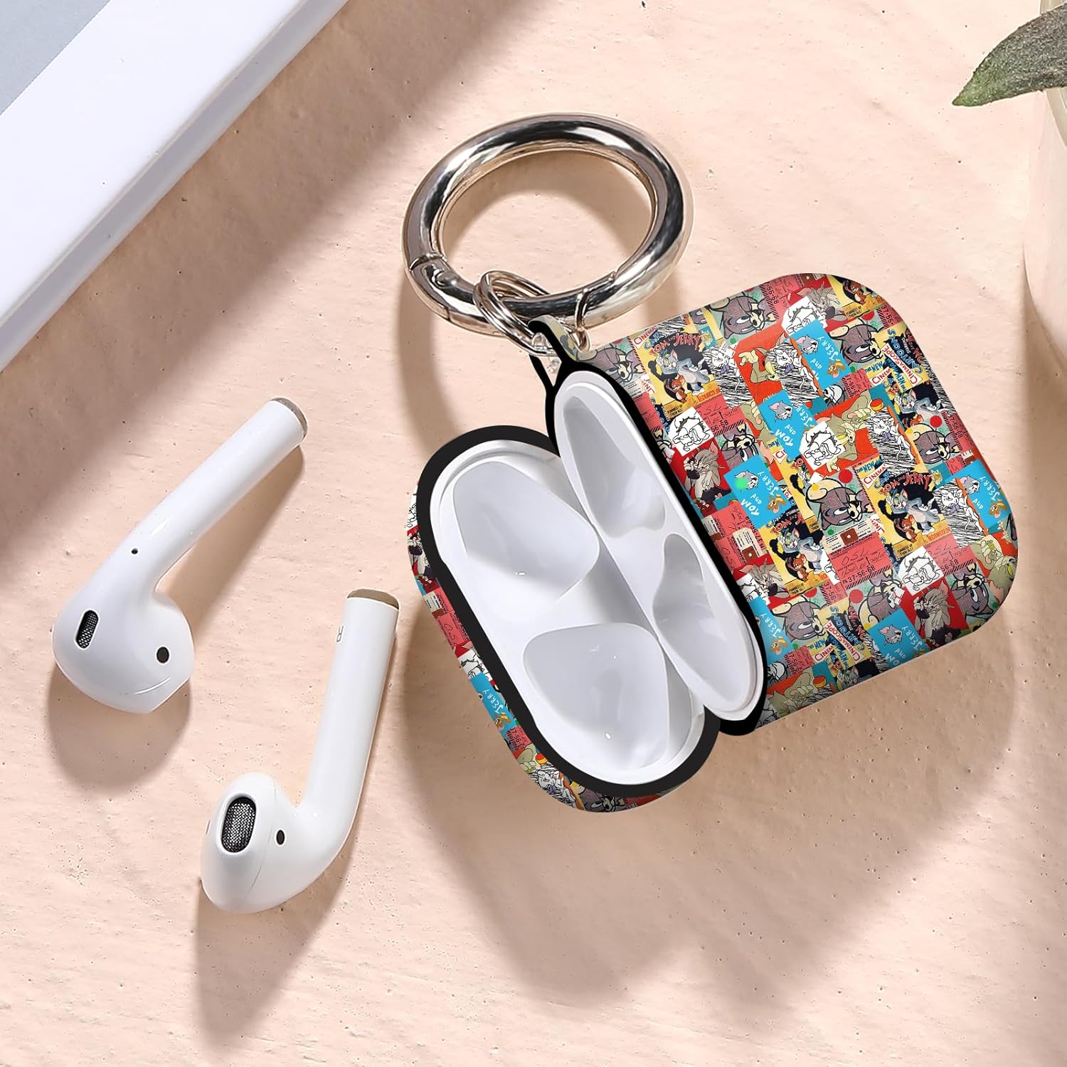 Gedicht Funda para Airpods de 2 generación de dibujos animados, cubierta suave que absorbe los golpes, funda protectora para Airpods 1 y 2 de Apple