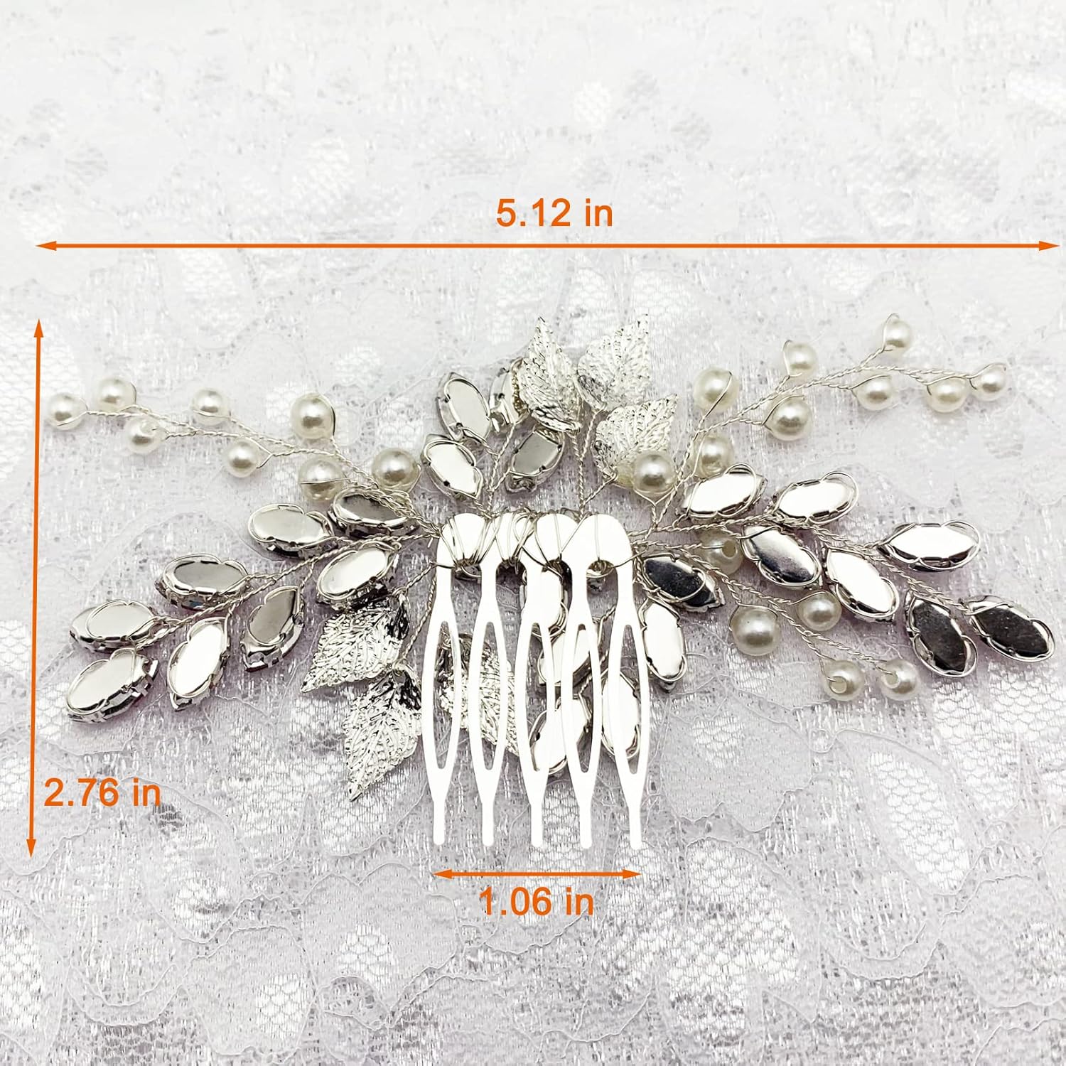 Bride – Peine de boda con perlas de diamantes de imitación de cristal, accesorios para mujeres y niñas, fiesta de regreso a casa (rojo vino)