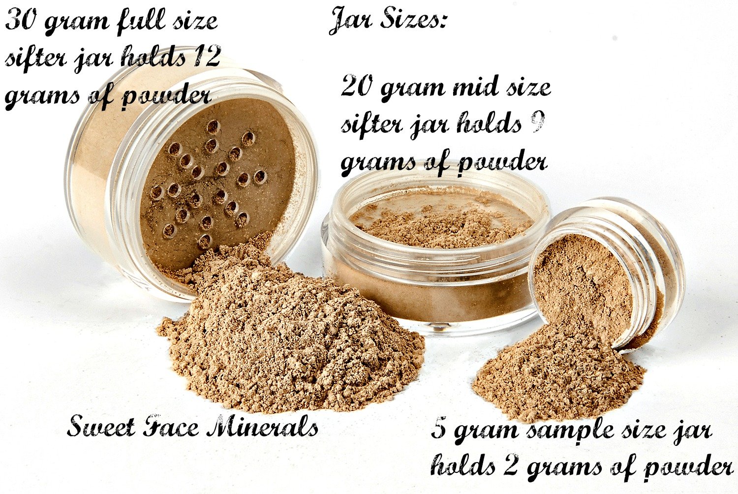 Kit de maquillaje mineral de tamaño completo, set de base mate