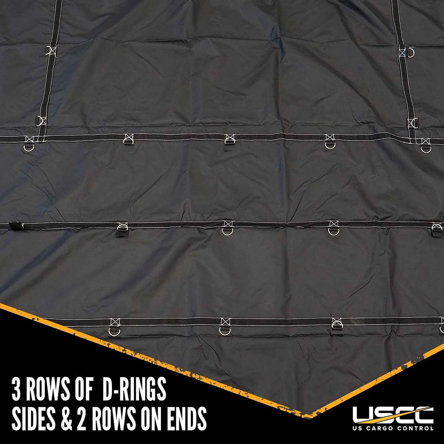 US Cargo Control Lona de acero ligera  Lona de cama plana de 20 pies x 16 pies  14 onzas de material impermeable de poliéster recubierto de PVC