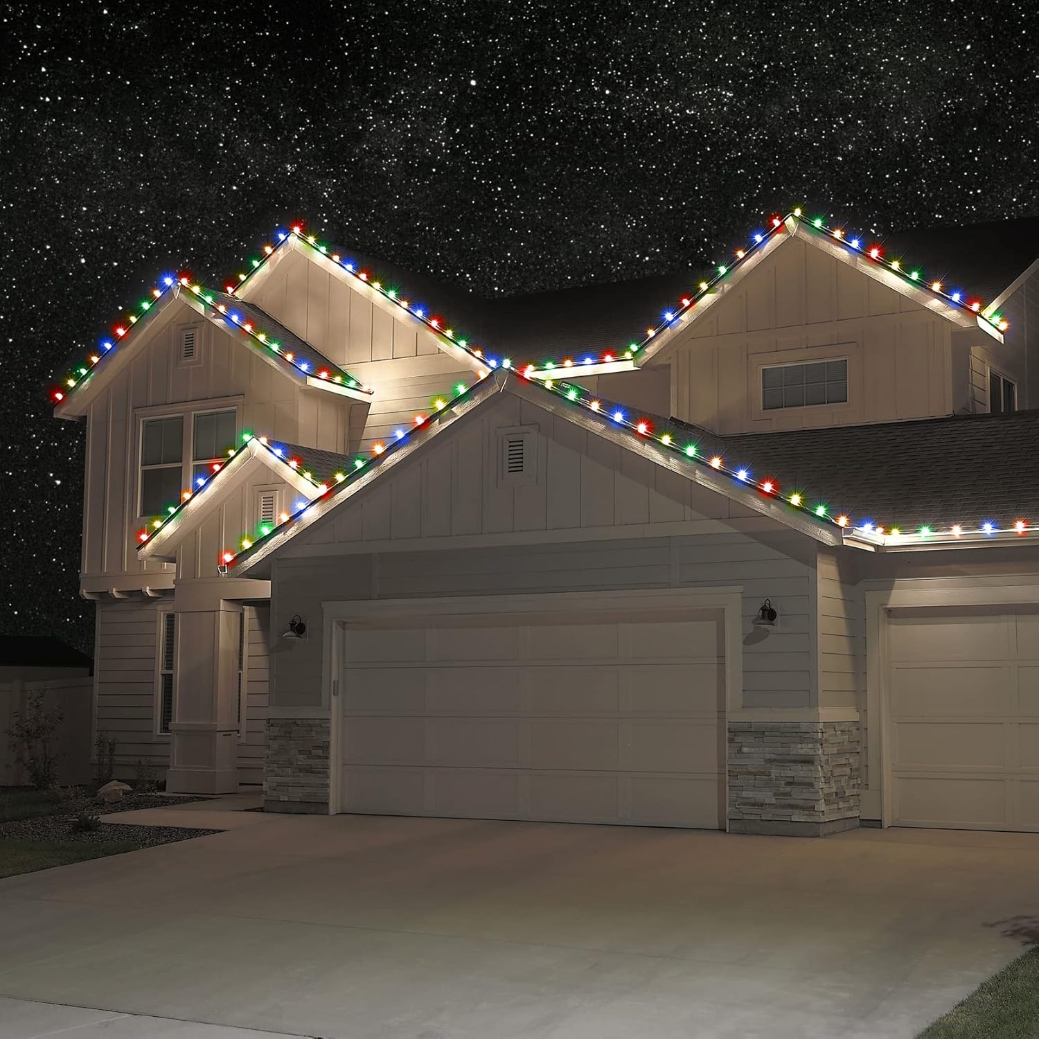 Repuesto de focos de luz navideñas Holiday Lighting Outlet de ledes C7, grado comercial, 3 diodos (ledes) en cada foco, se adapta a los conectores