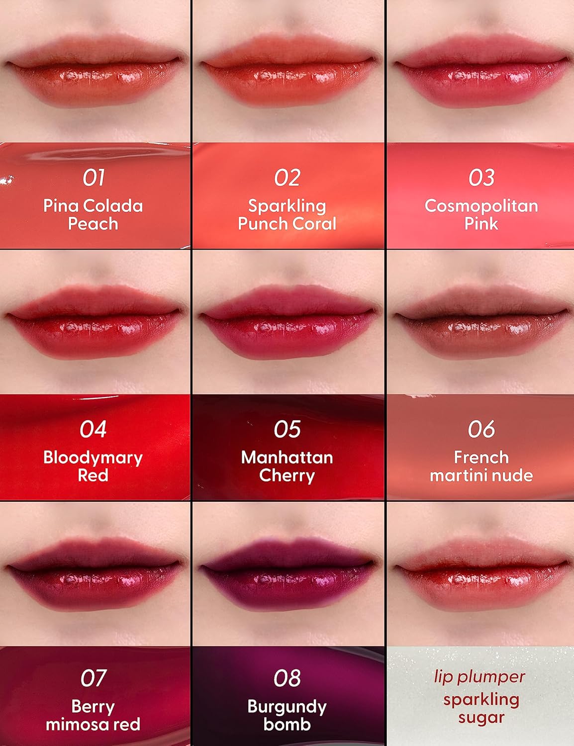 It’S SKIN Tincy – Tinte de labios semimate para todo el día, 0.13 onzas (05 Manhattan Cherry), sin transferencia, acabado satinado suave,