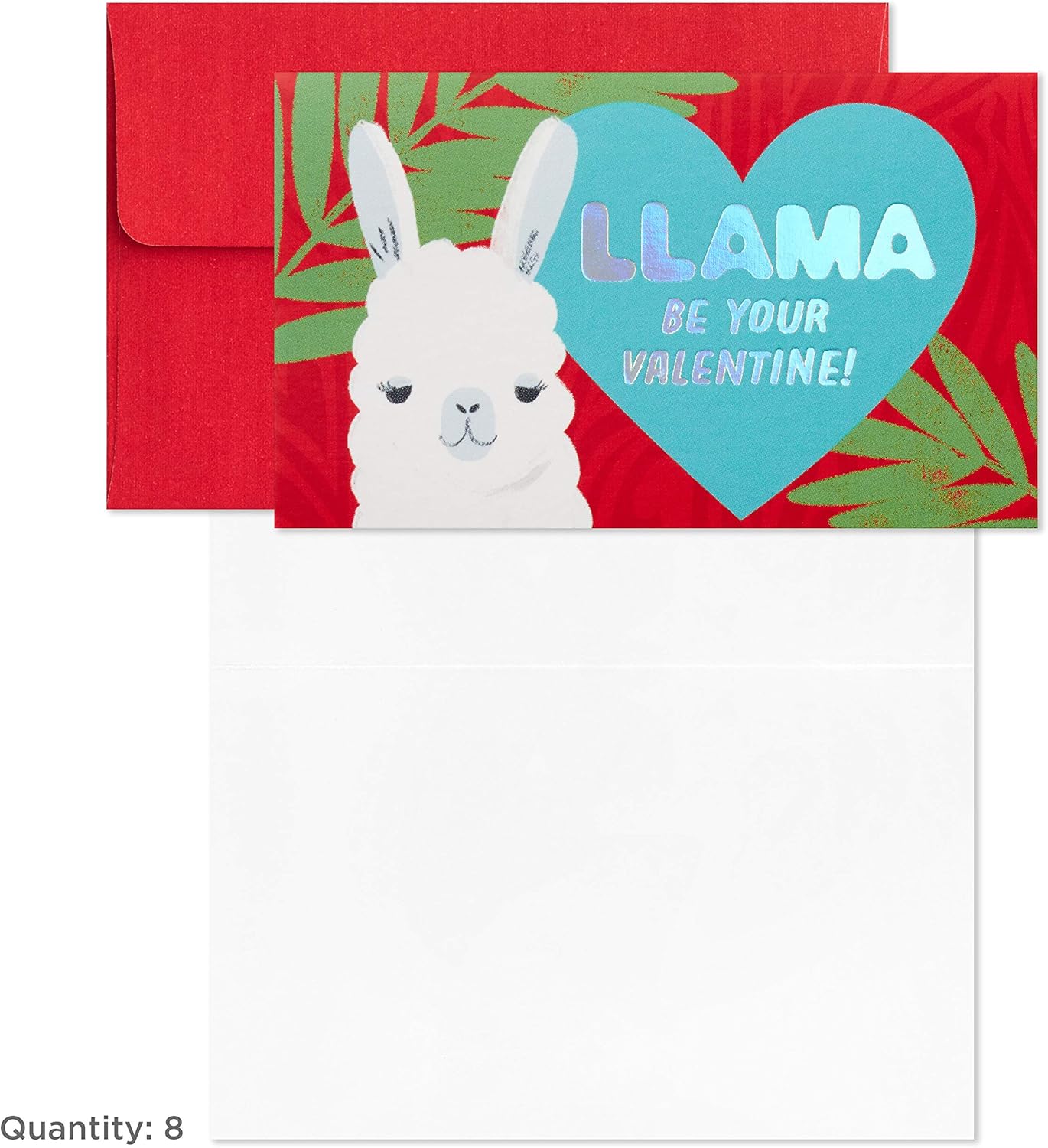 Hallmark – Mini tarjetas de San Valentín para niños, 32 tarjetas con sobres (diseños de llama, perezoso, dinosaurio, unicornio)