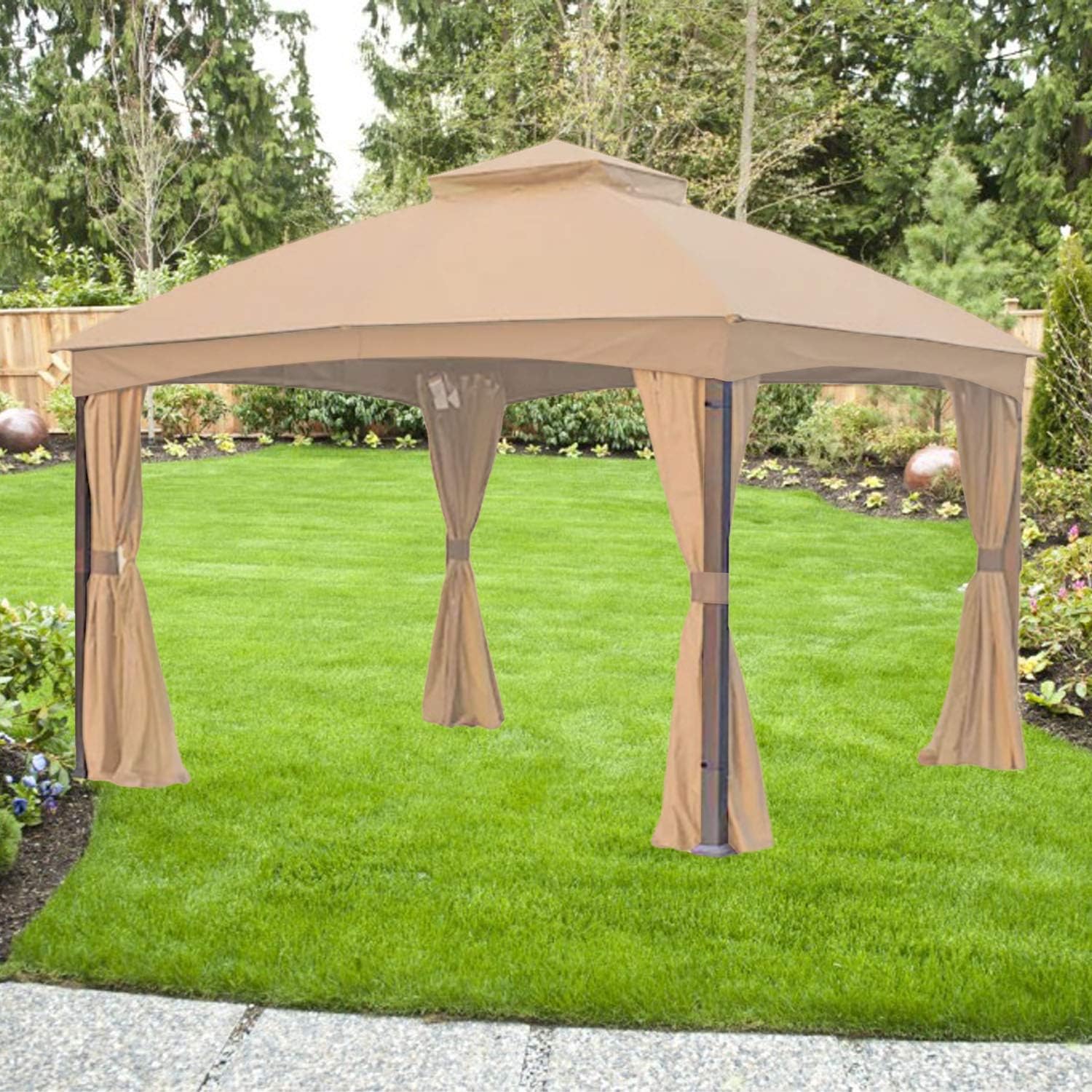 Garden Winds Cubierta superior de repuesto compatible con el cenador TPGAZ2303D TPGAZ2403-A-C – Riplock 350