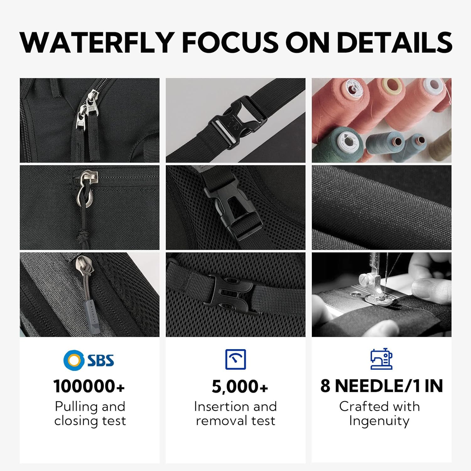 WATERFLY Riñonera Riñonera Bolsa de cadera para corredor, bolsa para correr, cinturón para correr, mochila para caminar, trotar, mujer y hombre, Gris