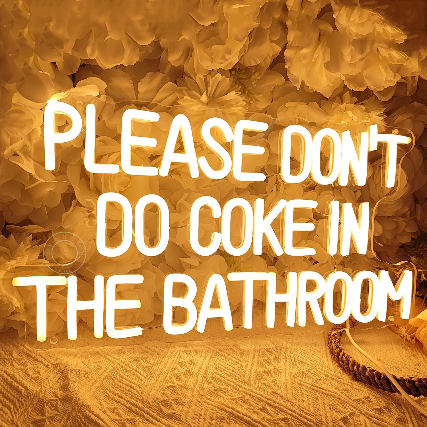 Letrero de decoración de pared con texto en inglés “Please don’t do coke in the bath”, para baño, sala de juegos, dormitorio, bar, tienda,