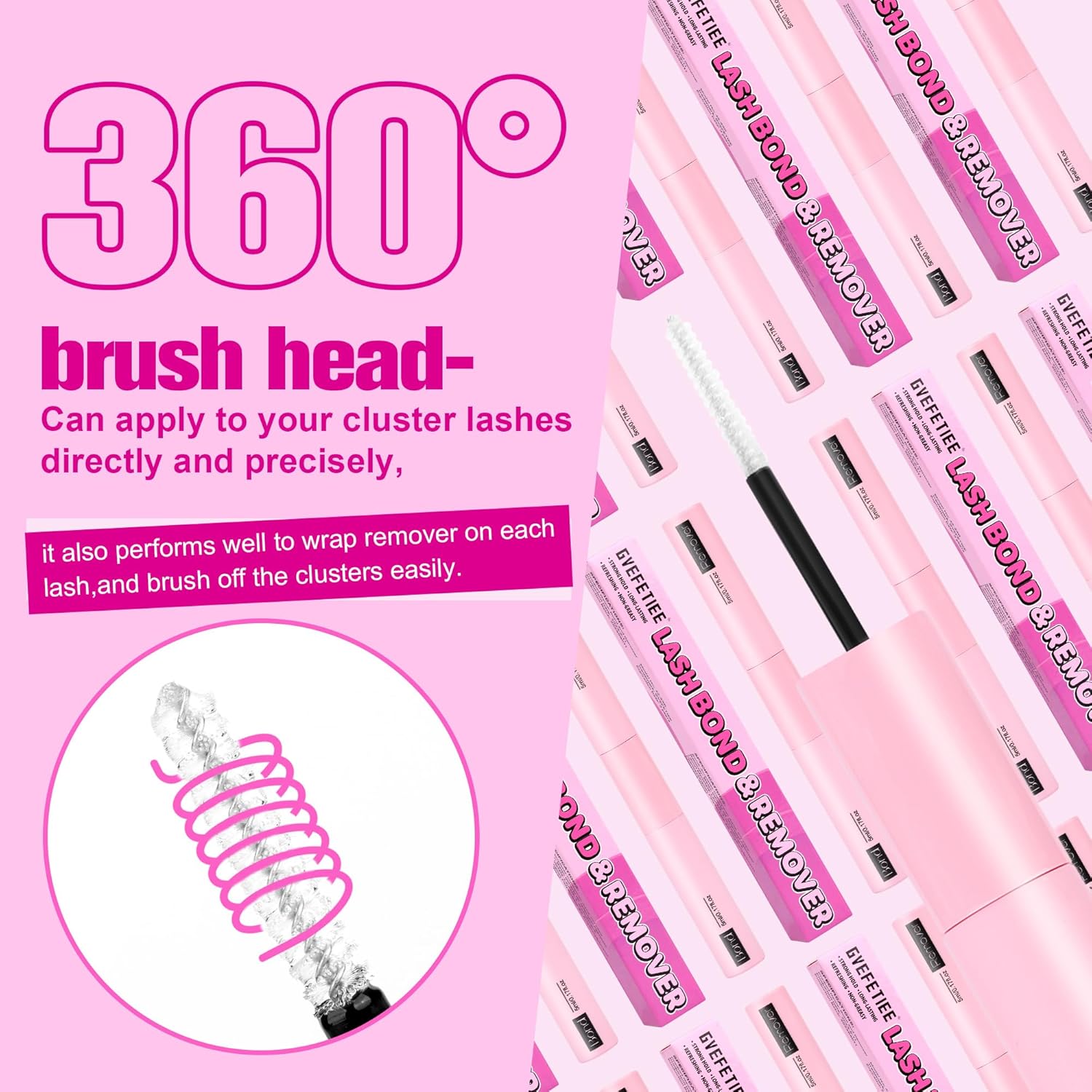 Adhesivo y removedor de pestañas para extensiones de pestañas individuales, extensión de pestañas individuales, extensión de pestañas impermeable,