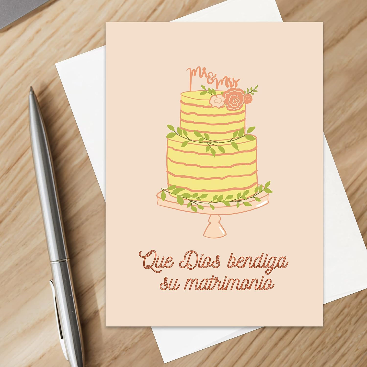 Tarjeta de Boda Cristiana ara Tarjeta de Boda Tarjeta de Matrimonio de Boda Cristiana, Regalo Cristiano para Bodas (Paquete de 12)