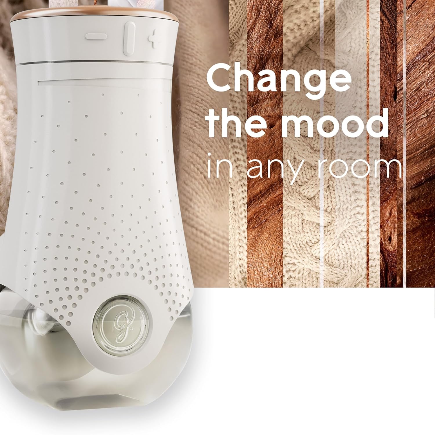 Glade PlugIns – Recambios de ambientador, aceites esenciales y perfumados para el hogar y el baño, maderas de cachemira, 0.67 onzas líquidas, 10